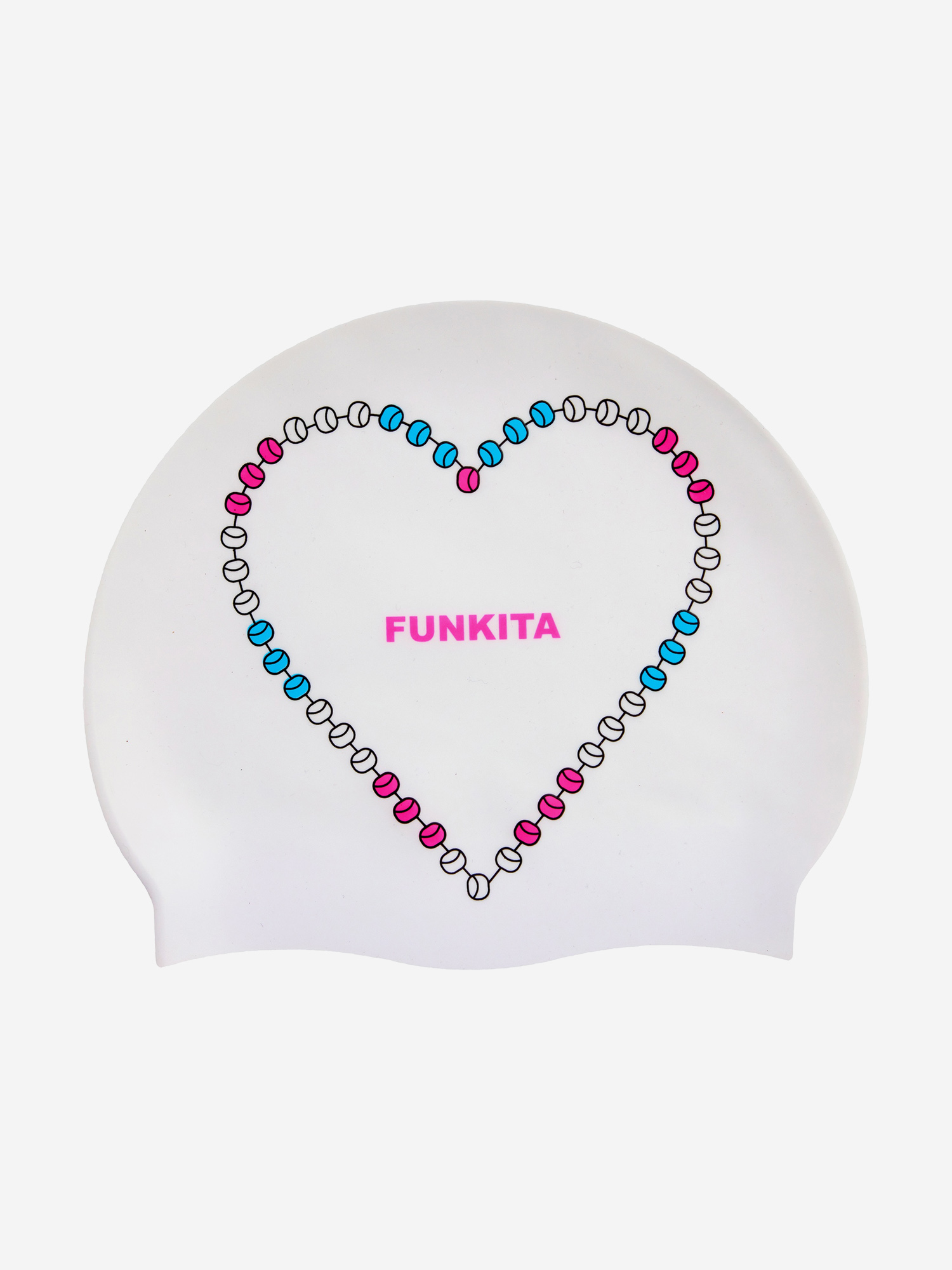 

Шапочка для плавания Funkita Heart Rope, Белый