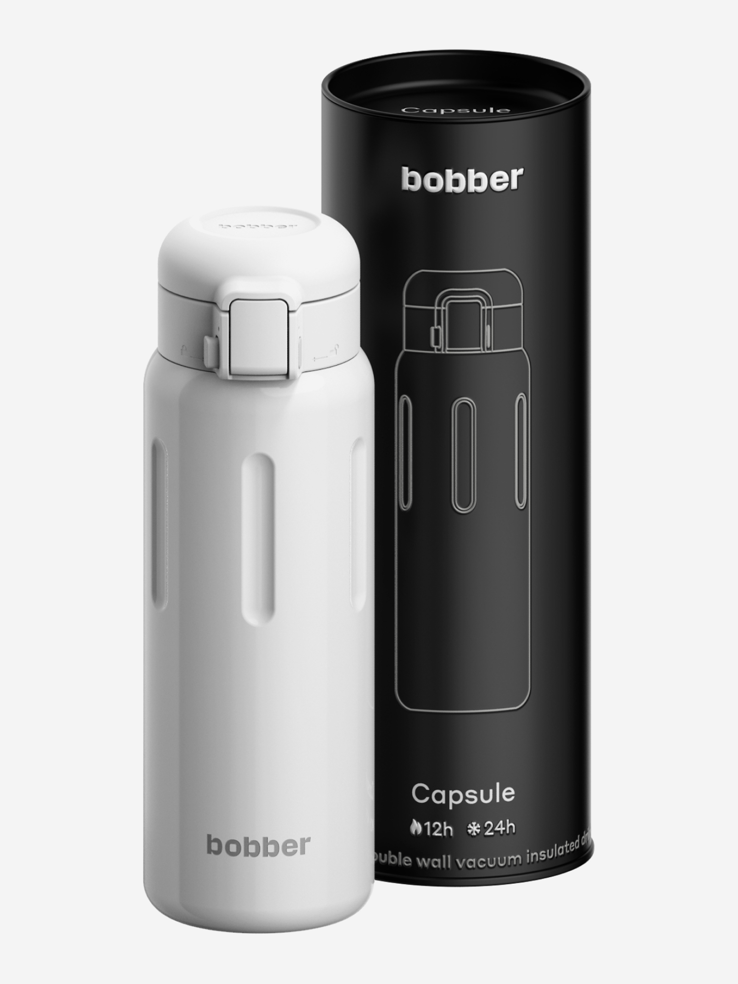 

Термокружка ваккумная Capsule 500 мл с закрытой питьевой системой, белый, Белый