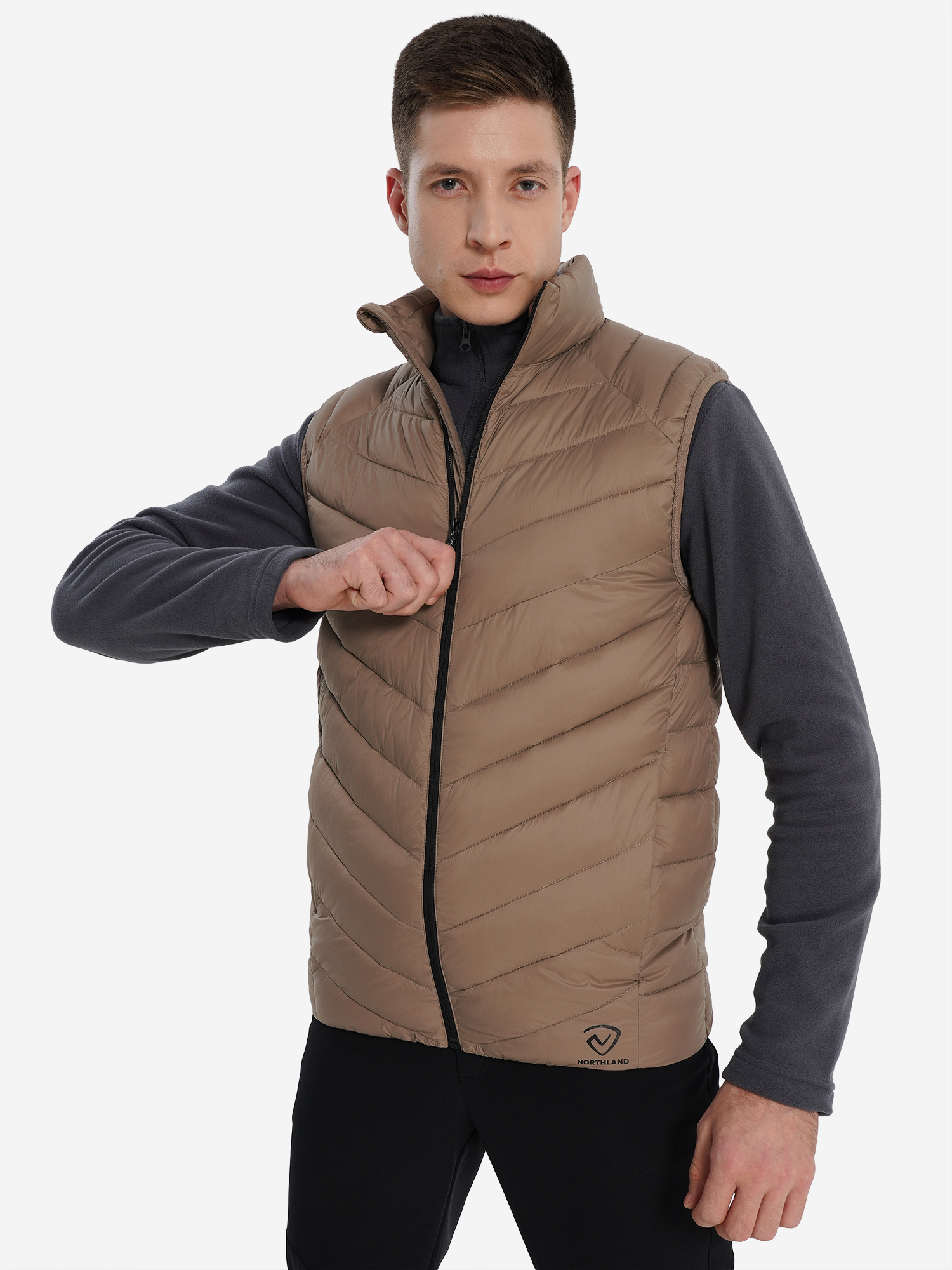 Жилет утепленный Northland, коричневый, арт. 135981n16-t3