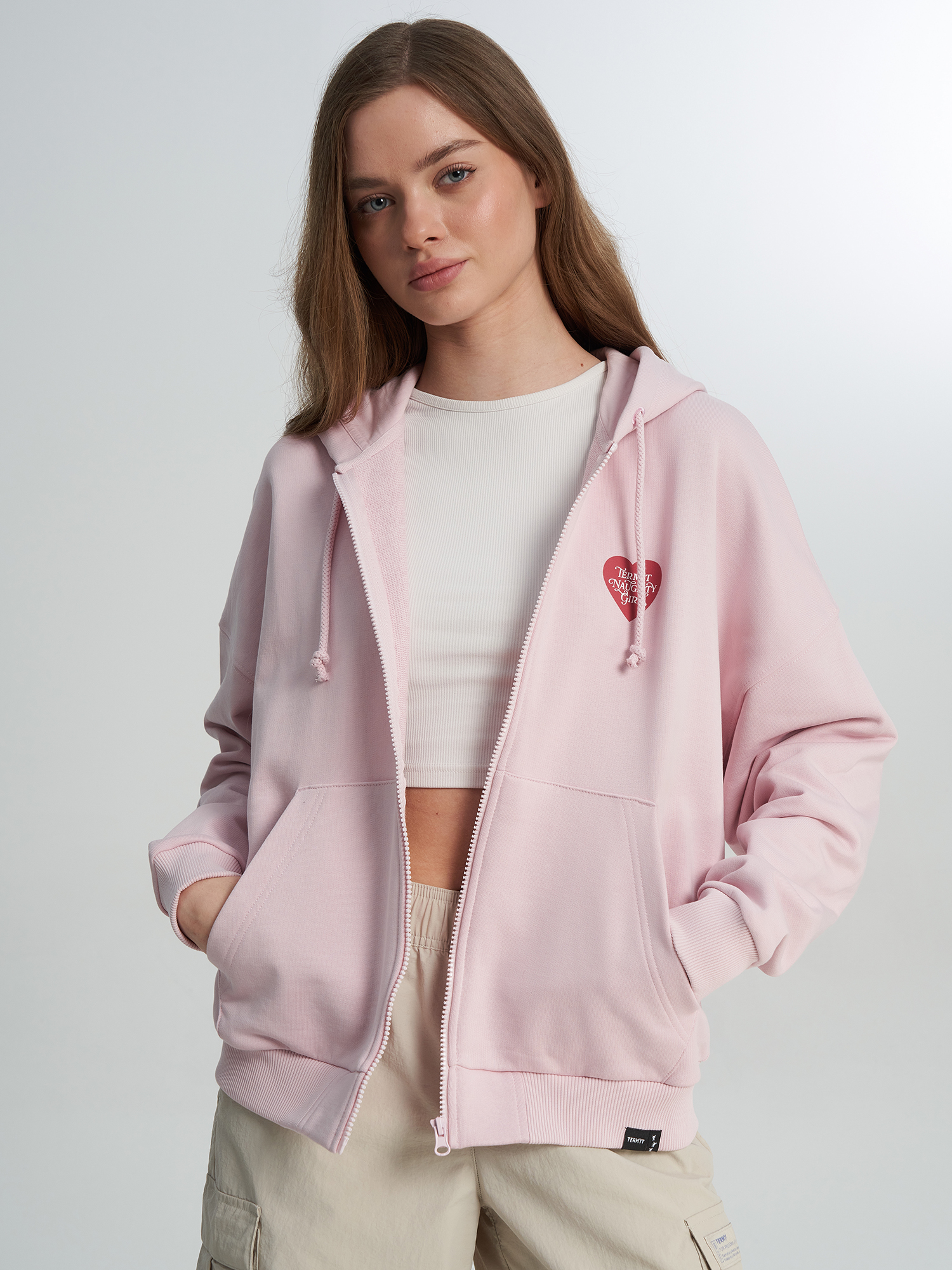 Изображение товара Толстовка Termit Свободная мужская? женская оверсайз с капюшоном и молнией, 2 кармана