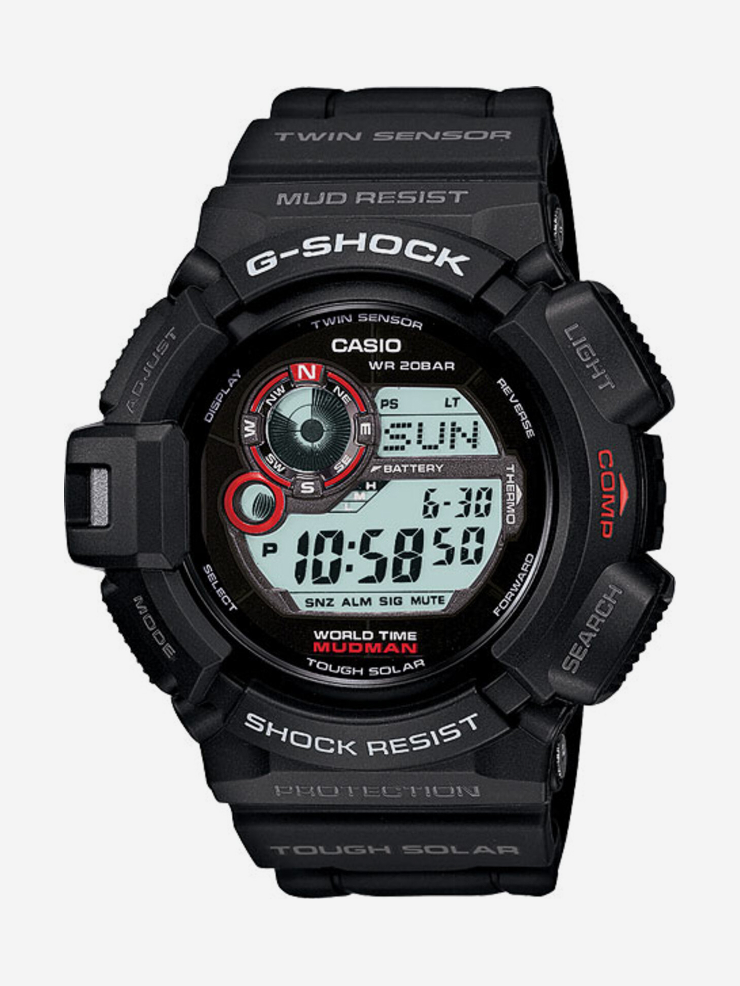 

Наручные часы Casio G-9300-1, Черный