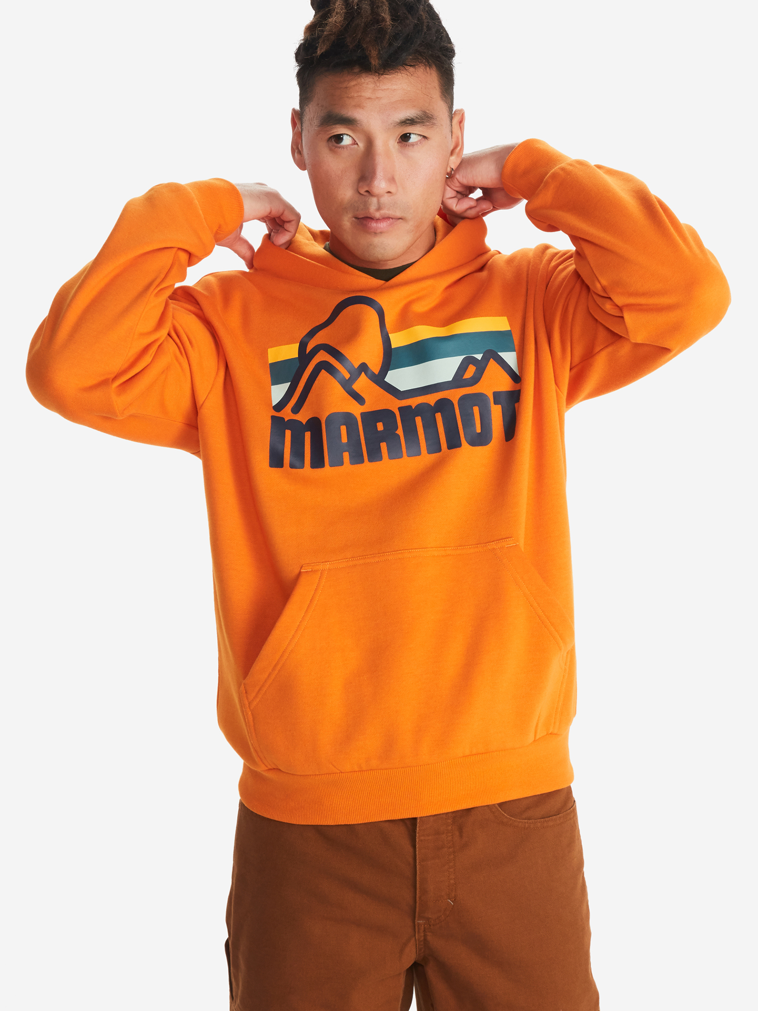 Худи мужская Marmot, Оранжевый худи мужская peak performance оранжевый