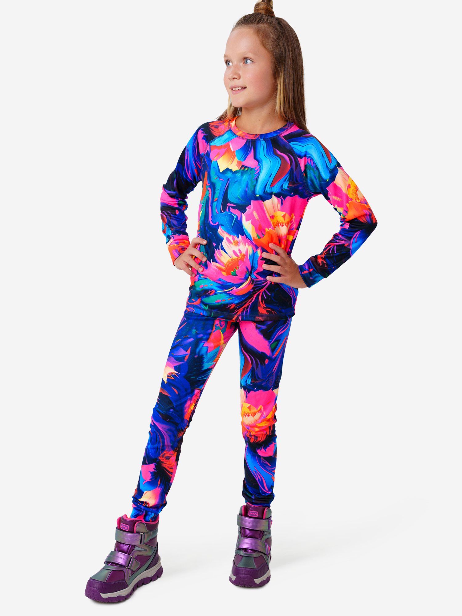 Изображение товара Термокомплект для девочек PlayToday теплое термобелье для зимы и демисезона