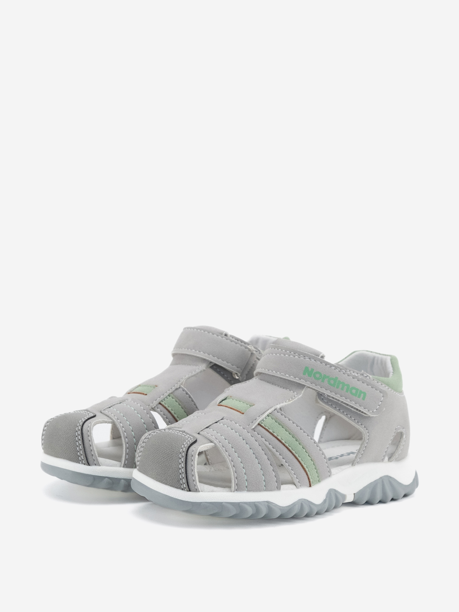 Изображение товара Детские сандалии Nordman Boom для малышей, узкие, закрытая конструкция