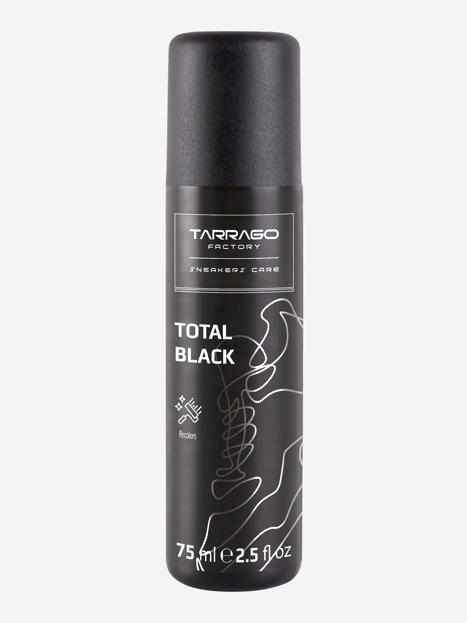 Изображение товара Краситель для обуви Tarrago Sneakers TOTAL BLACK 75мл для ухода за кожей и текстилем