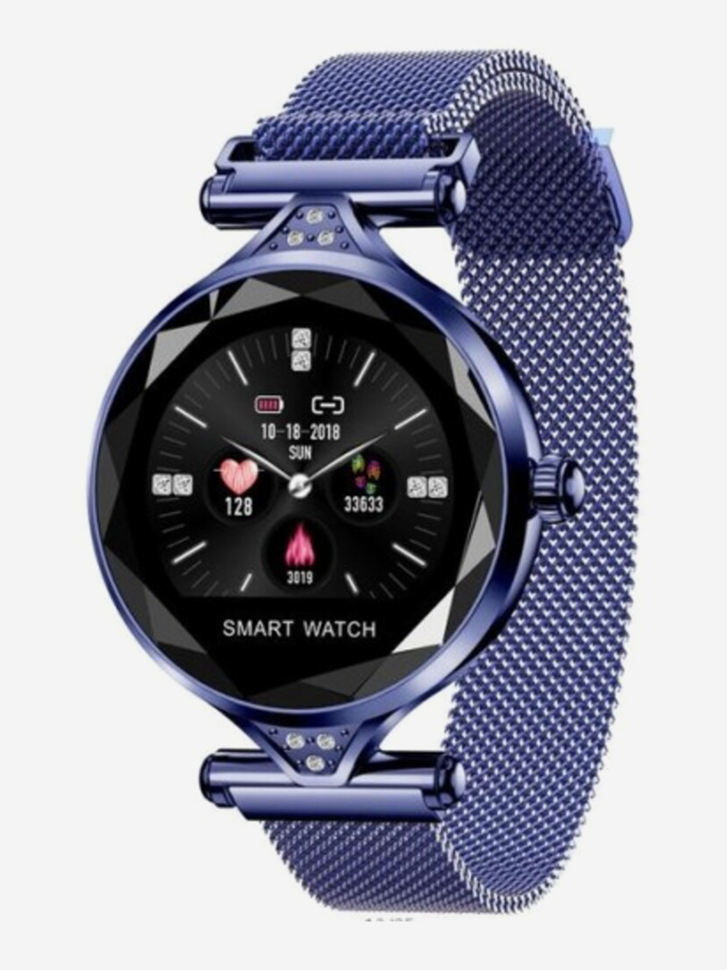 

Смарт-часы BandRate Smart BRSH11BLBL с тонометром, мониторингом сна, счетчиком калорий, Синий