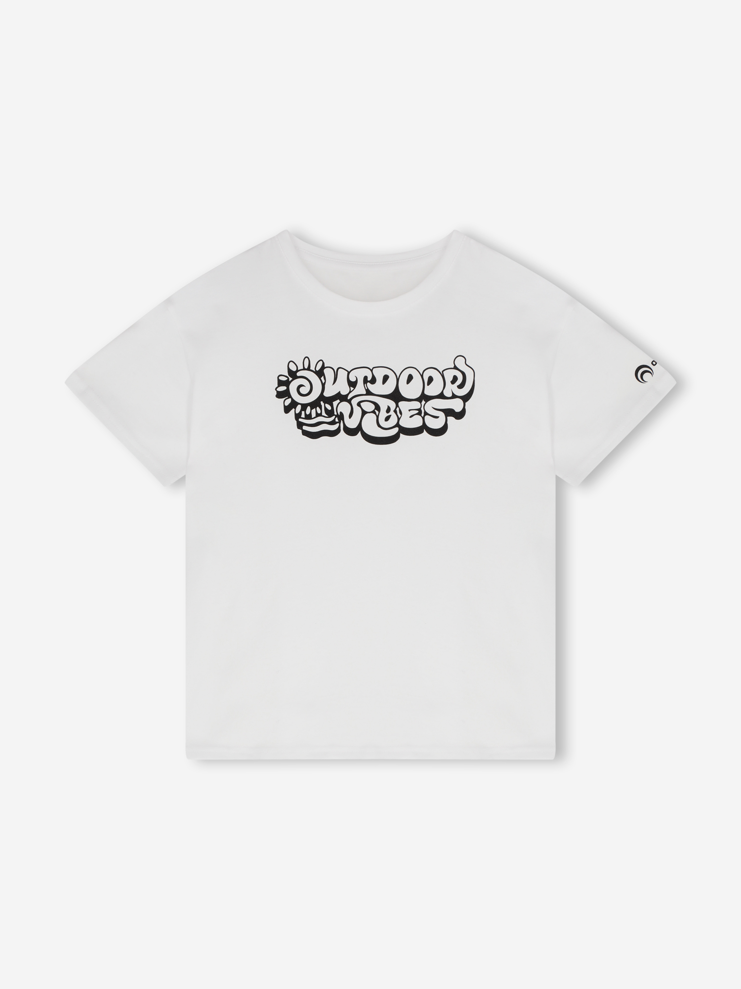 Изображение товара Футболка для девочек Outventure из хлопка с рисунком, летняя, активный отдых