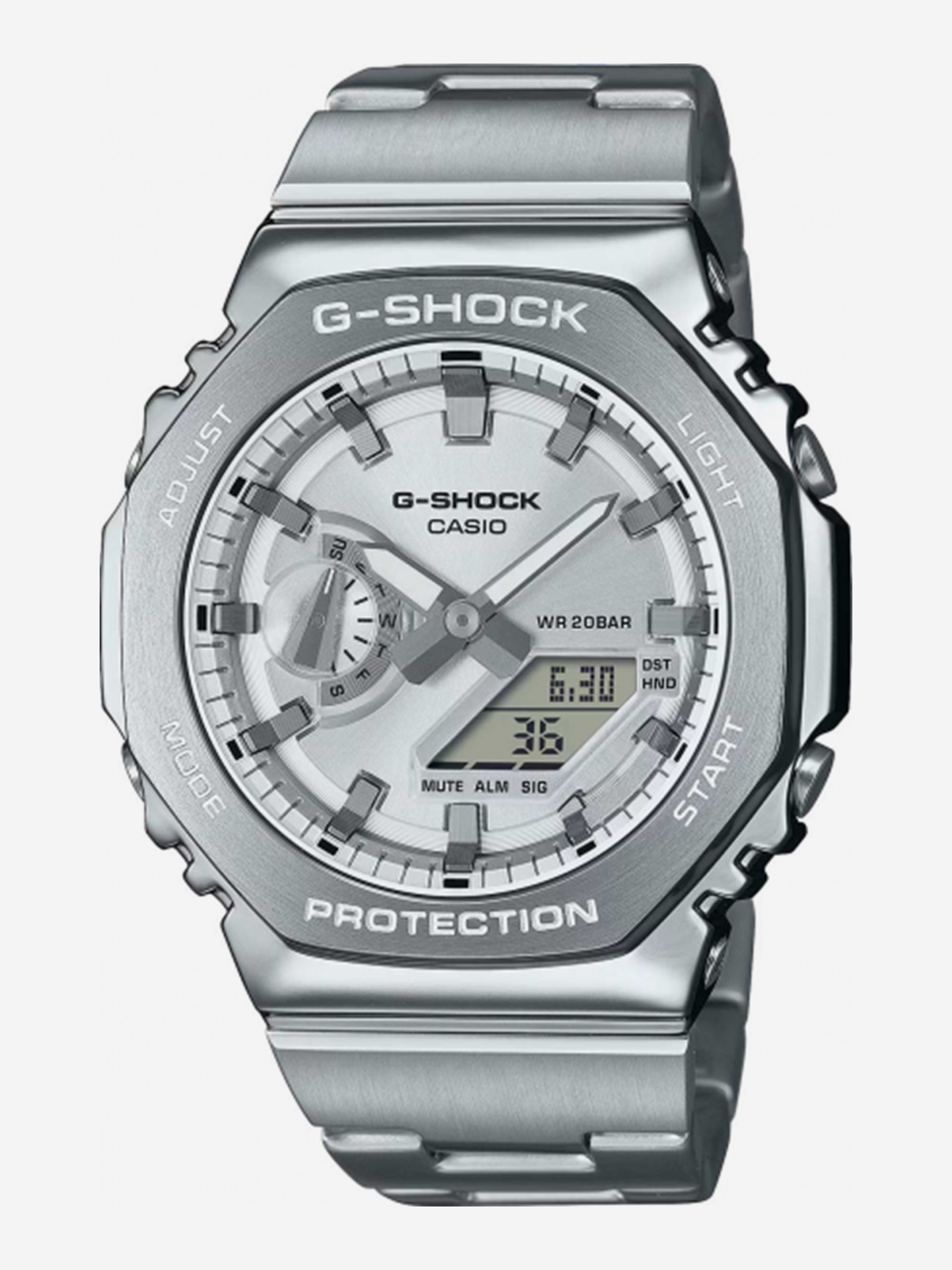 

Спортивные часы Casio GM-2110D-7A, Серебряный