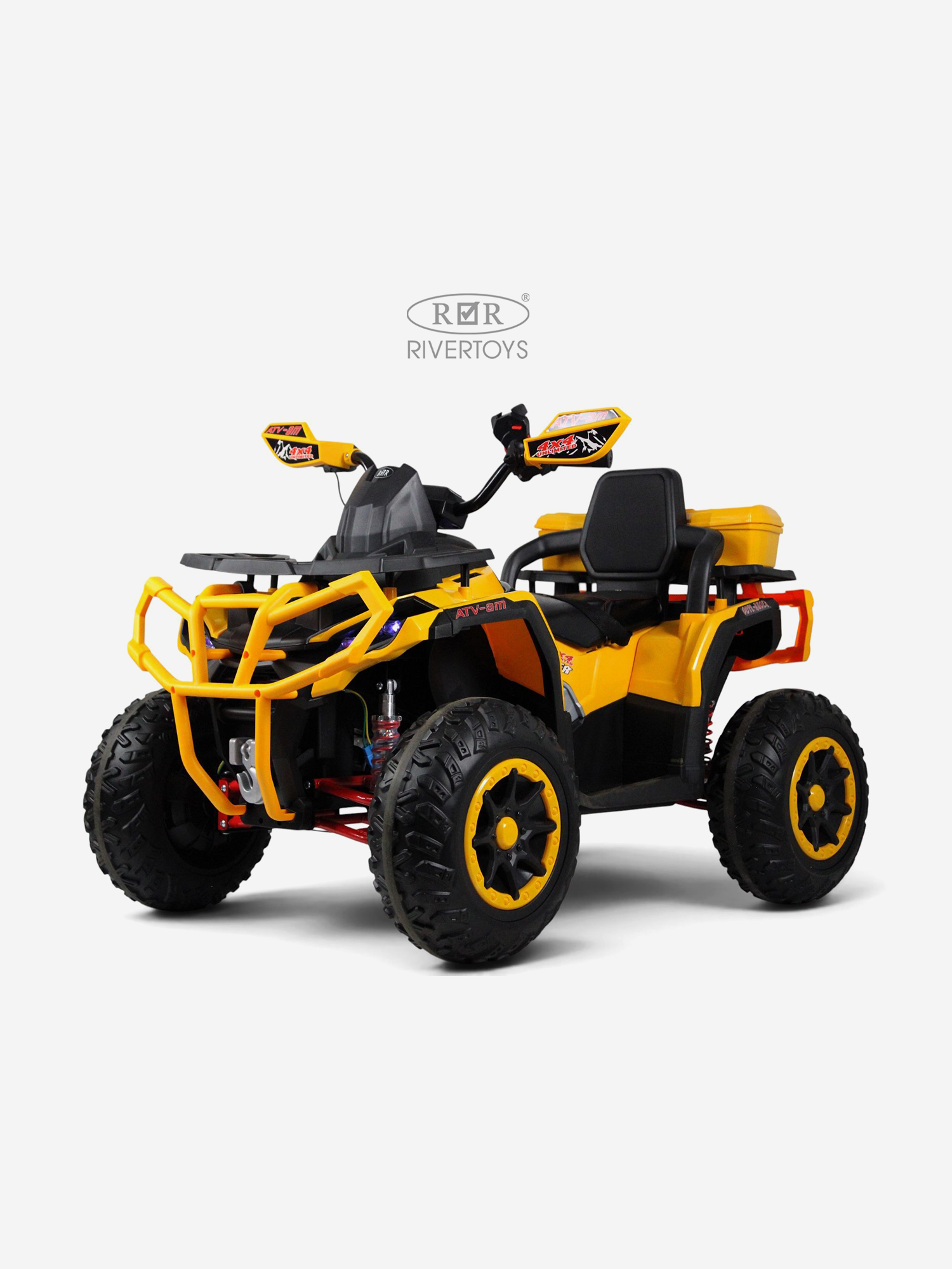 Изображение товара Детский электроквадроцикл RIVERTOYS Z111ZZ желтый, Желтый