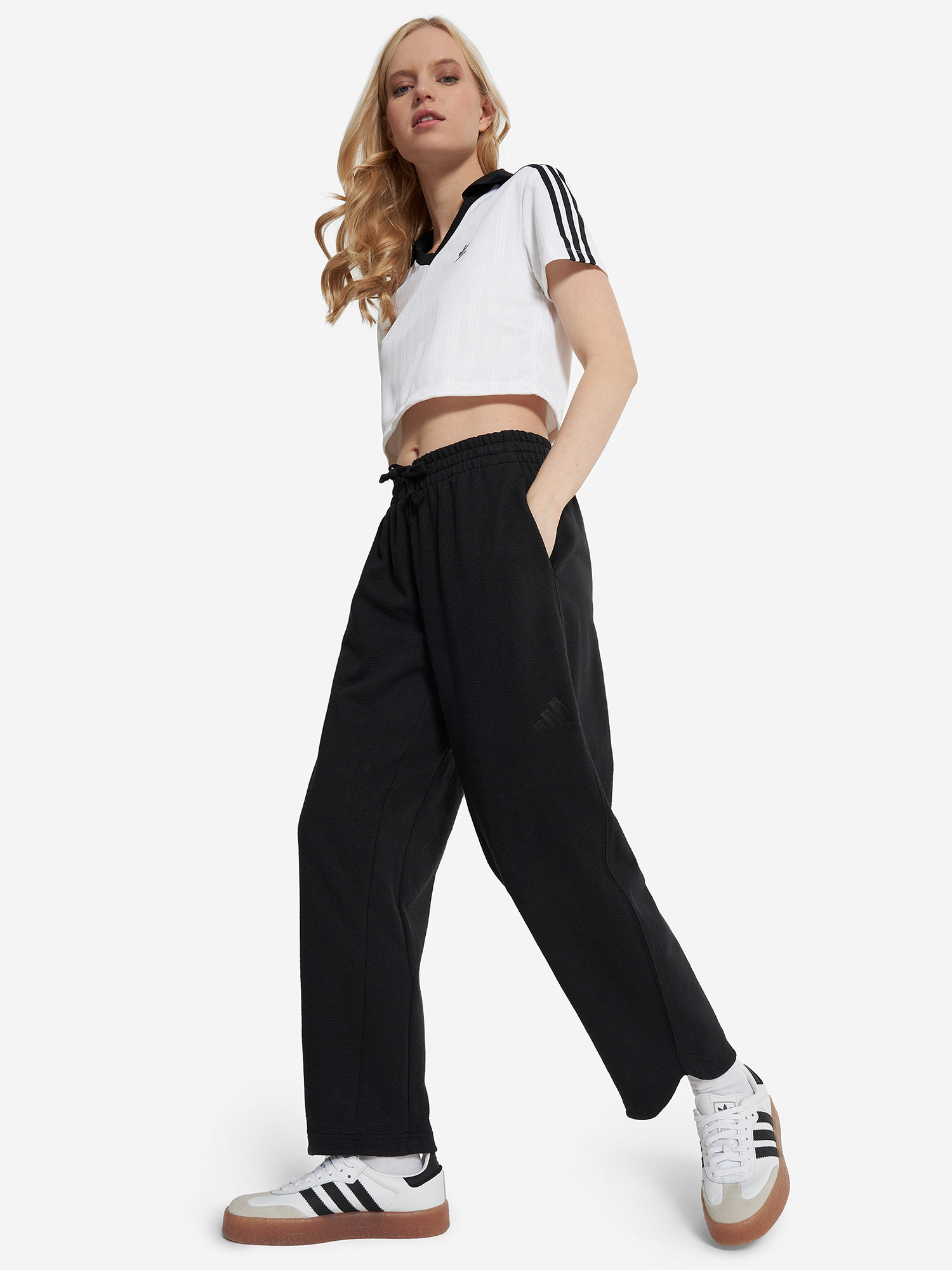 фото Брюки женские adidas, черный