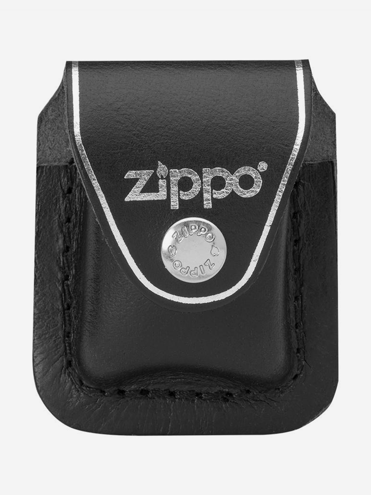 

Чехол для зажигалки Zippo LPCBK с фиксатором на ремень, черный, Черный