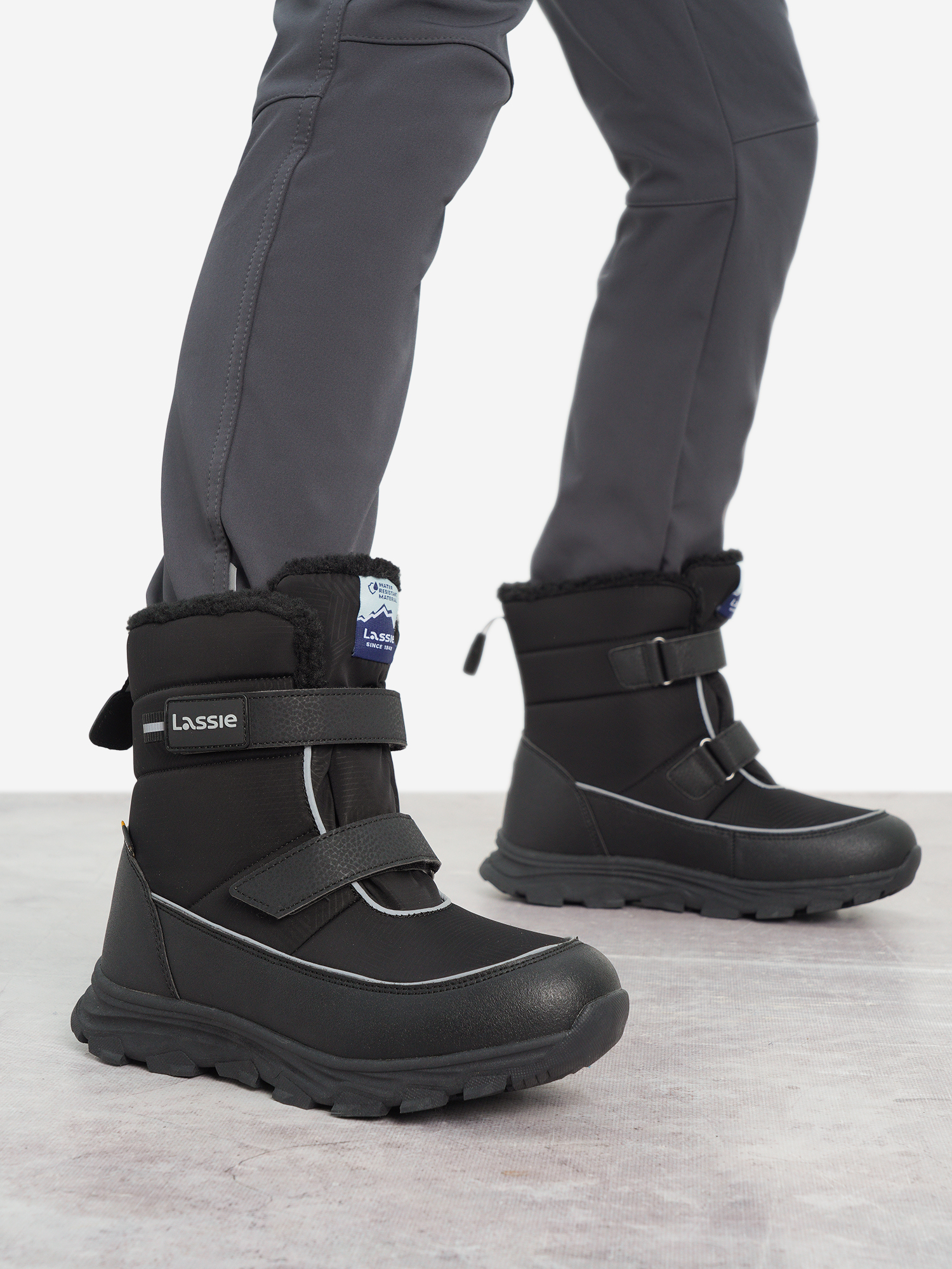 Ботинки утепленные для мальчиков Lassie Parkano, черный, арт. 72405404l10-9990