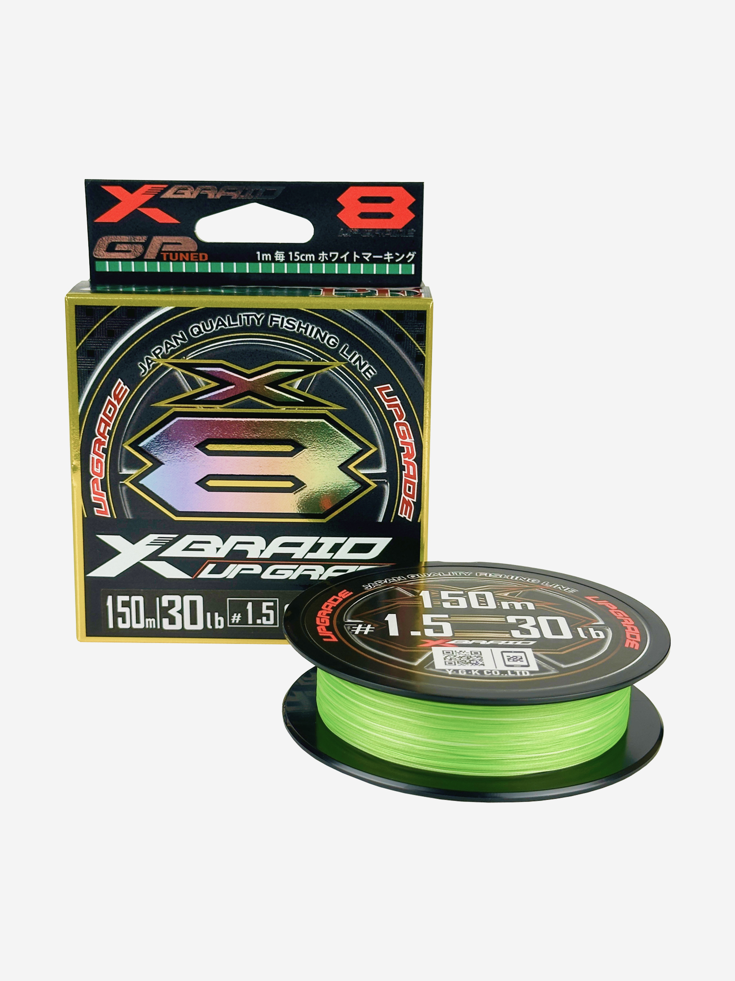 

Шнур YGK X-Braid Upgrade X8 150м Green #1.5, 0.205мм, 30lb, 13.5кг, Зеленый