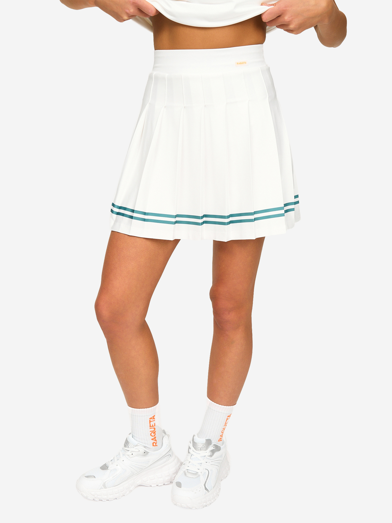 Изображение товара RAQUETA SPORT Юбка плиссе High-Grade, свободный крой, молочный/Emerald