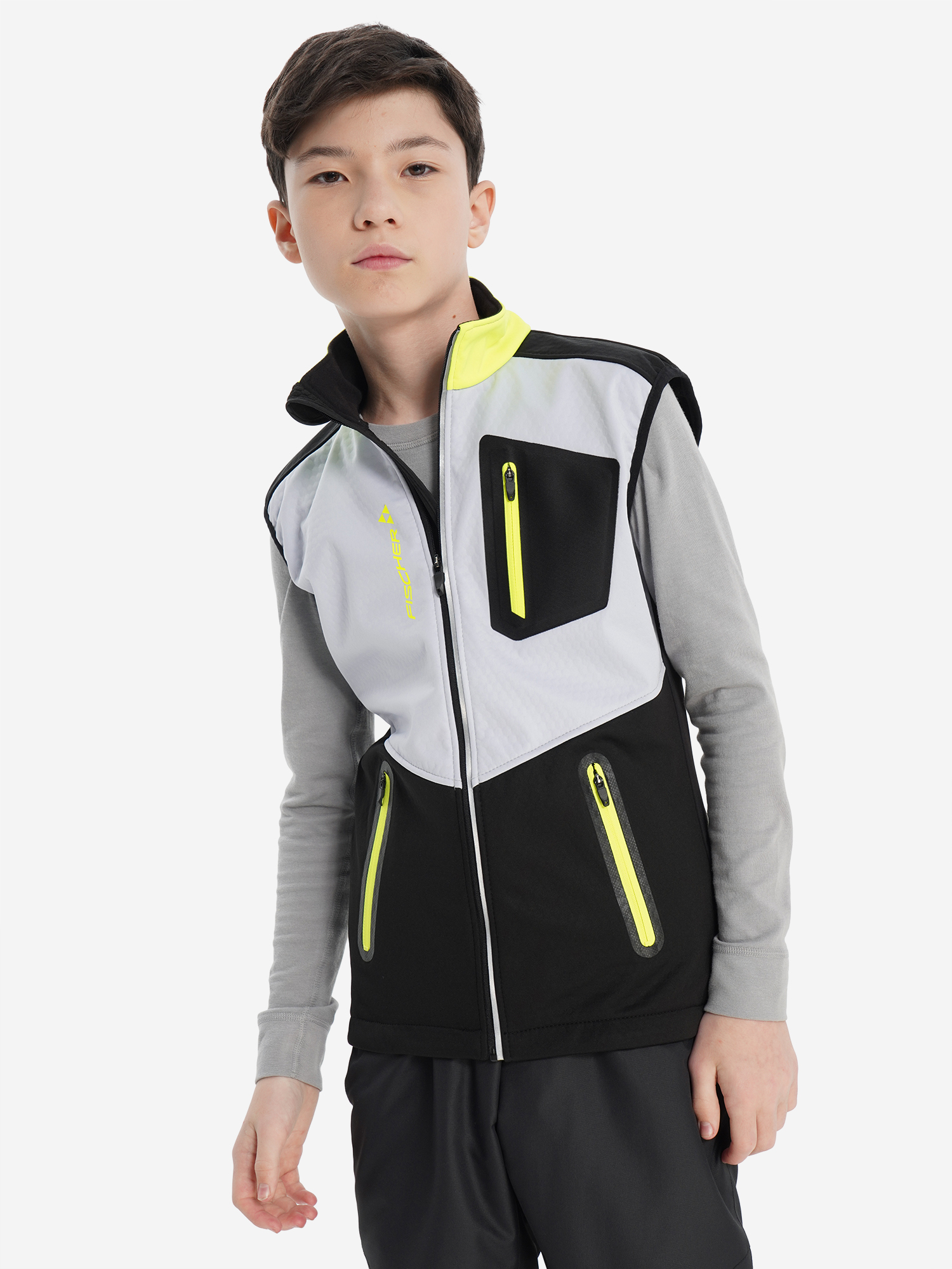 Жилет для мальчиков Fischer, черный, арт. 25324