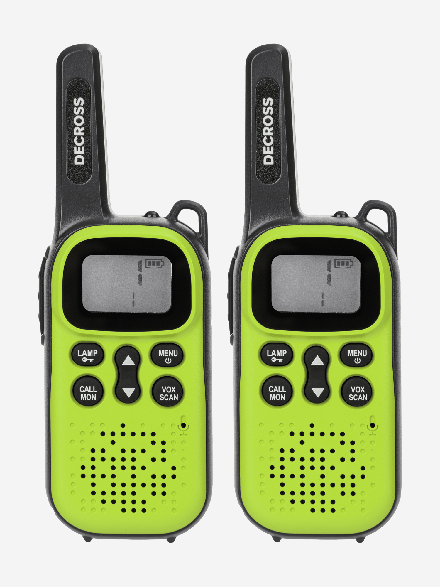 Комплект из двух радиостанций Decross DC44 Green Twin EU с ЗУ, батут scholle space twin scholle g o 12ft green orange