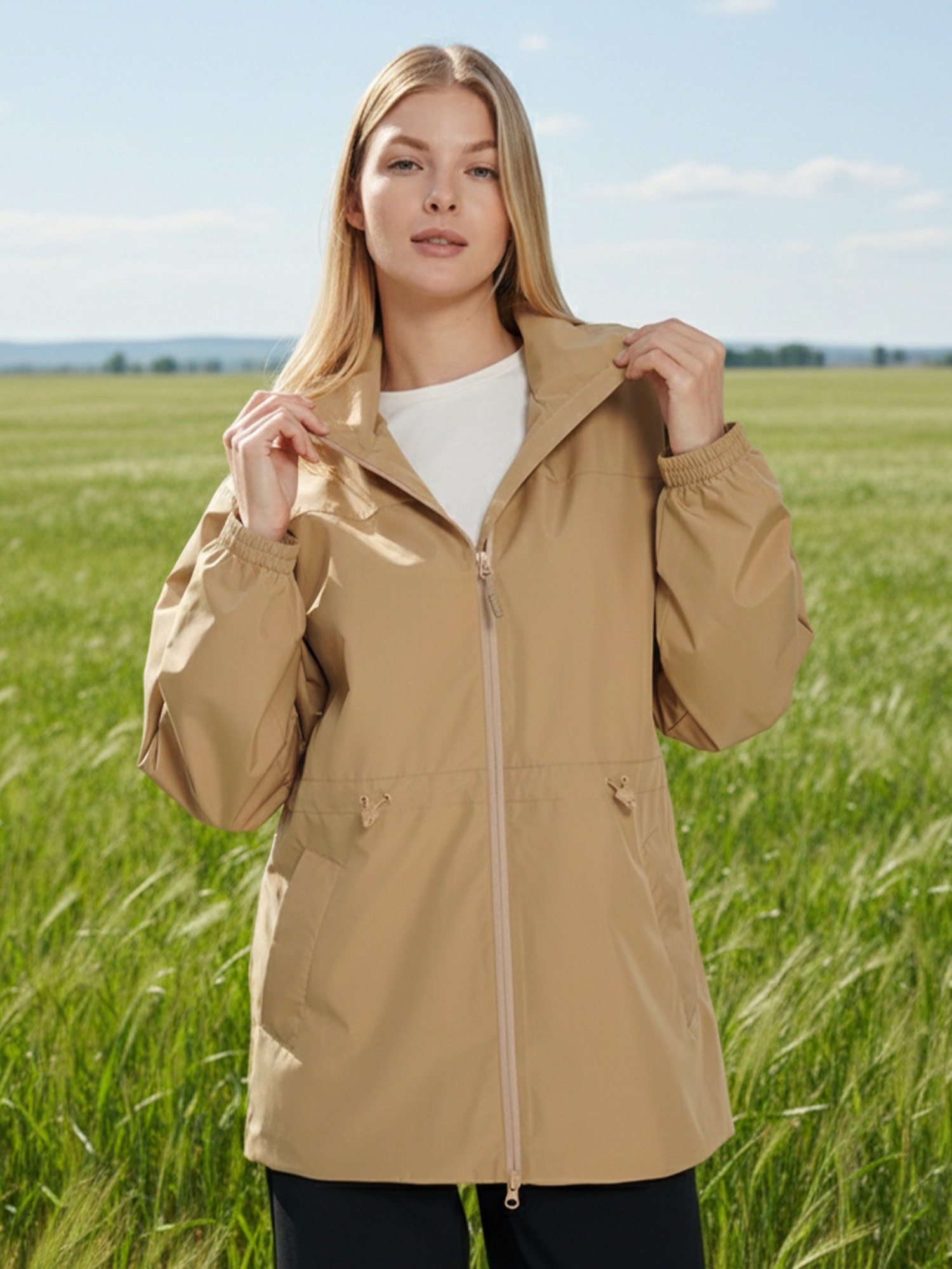 Изображение товара Женская ветровка Northland с мембраной, водонепроницаемая, легкая Изображение товара Женская ветровка Northland с мембраной, водонепроницаемая, легкая