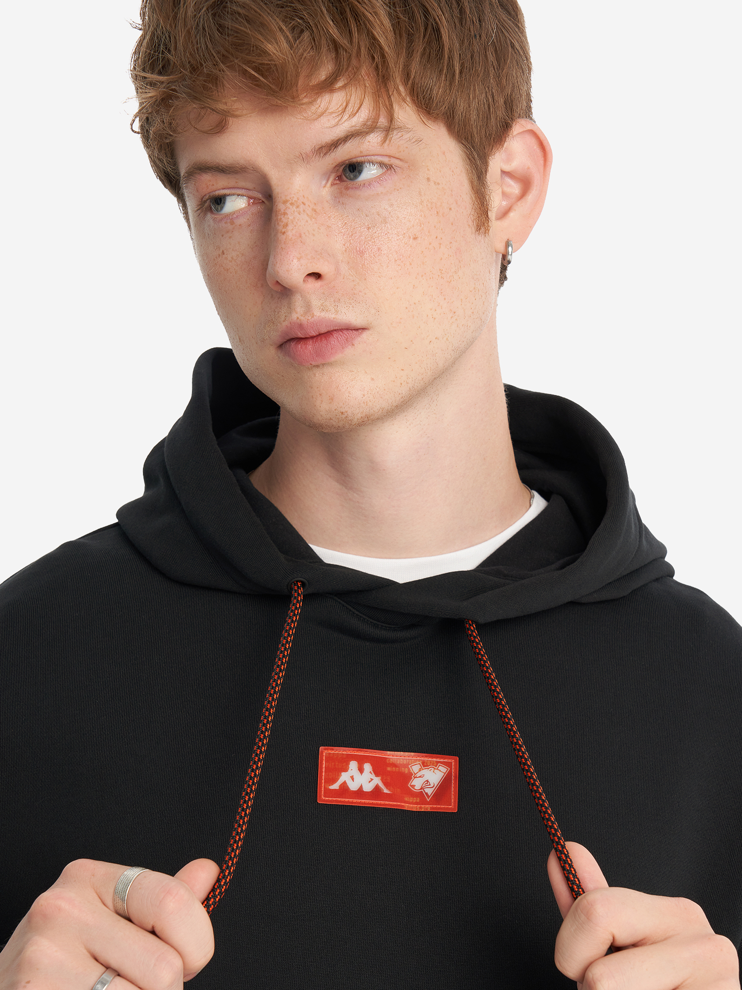 фото Худи kappa x virtus.pro, черный