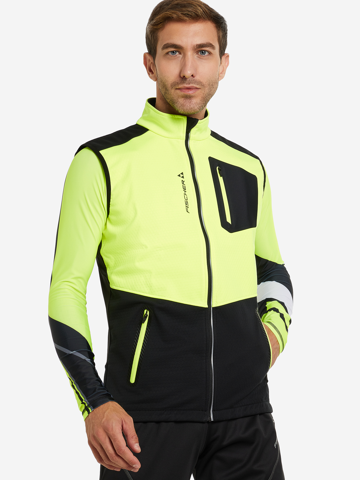 

Жилет мужской Fischer Softshell Warm, Желтый