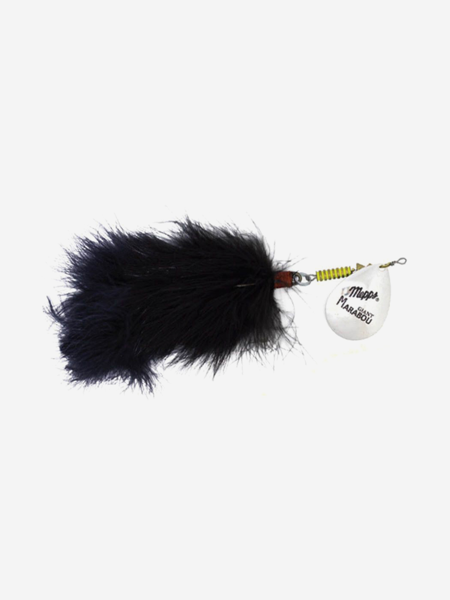 

Блесна для рыбалки вертушка Mepps GIANT MARABOU Silver/Black (блистер), Серебряный
