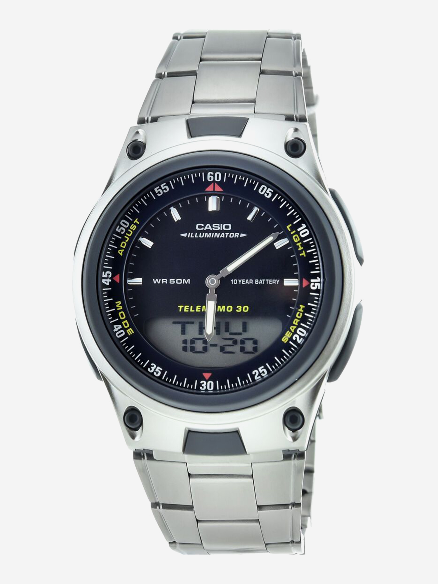 Изображение товара Наручные часы CASIO AW-80D-1A, Серебряный