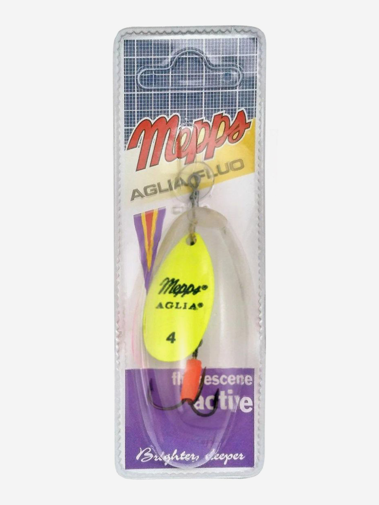 

Блесна вращающаяся MEPPS "Aglia FLUO CHARTR" №4 (9г) блистер, Черный