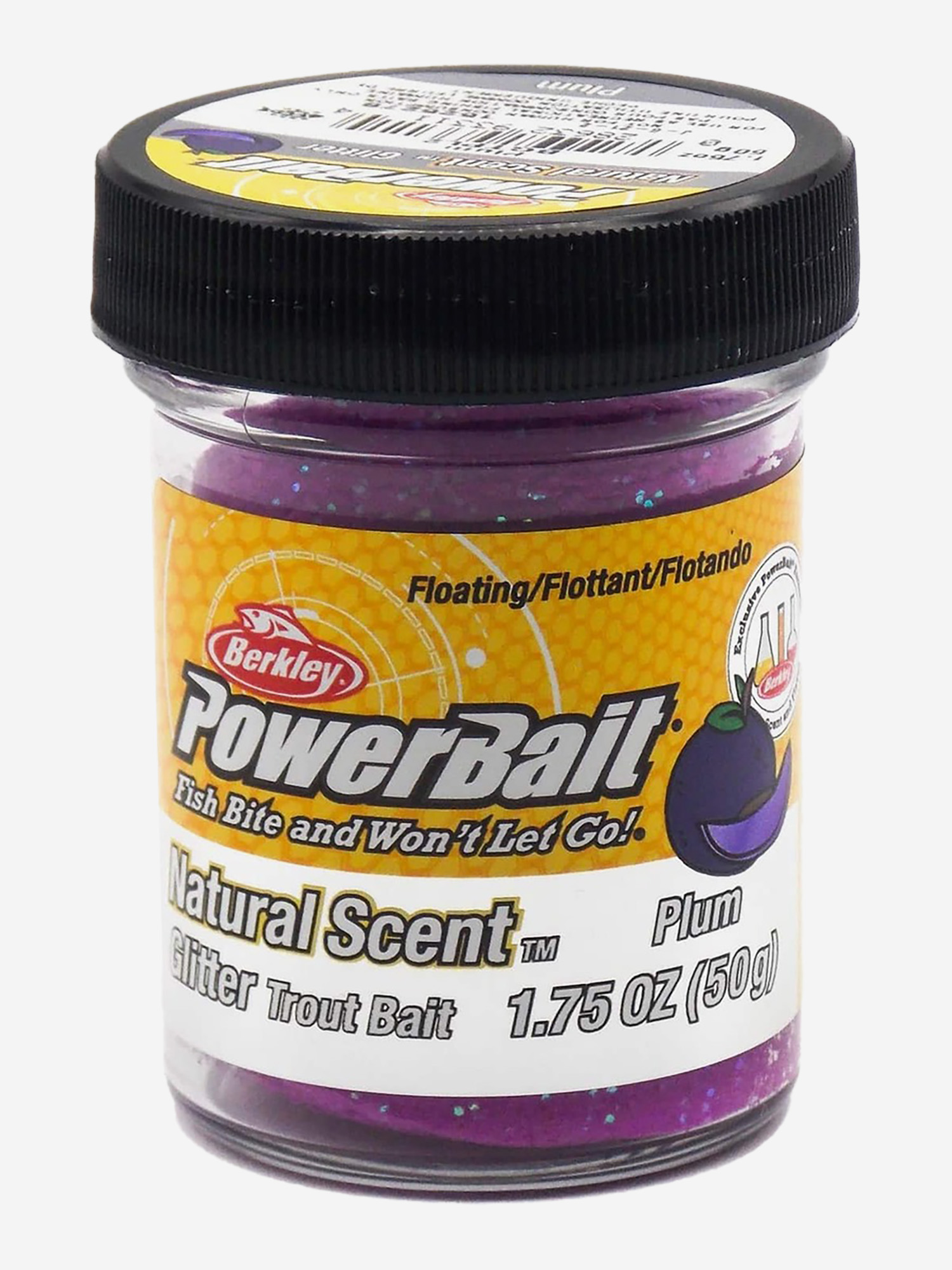 Паста форелевая Berkley PowerBait Trout Bait Fruits Plum/ Слива 50gr, Фиолетовый