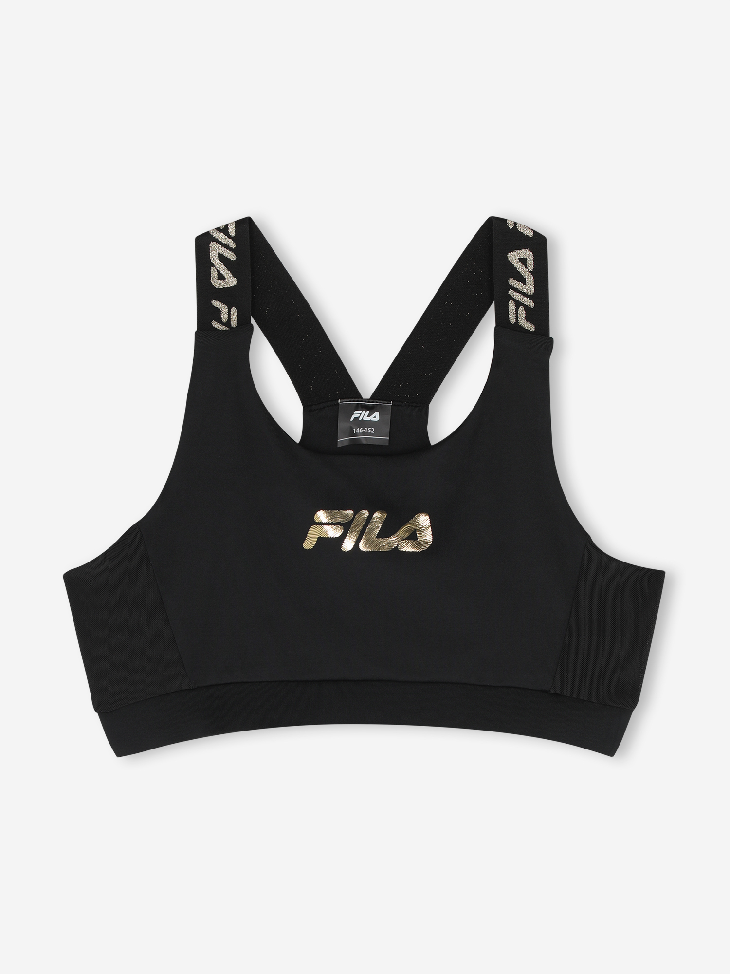 Спортивный топ-бра FILA для девочек, черный, арт. 141295FLA-99