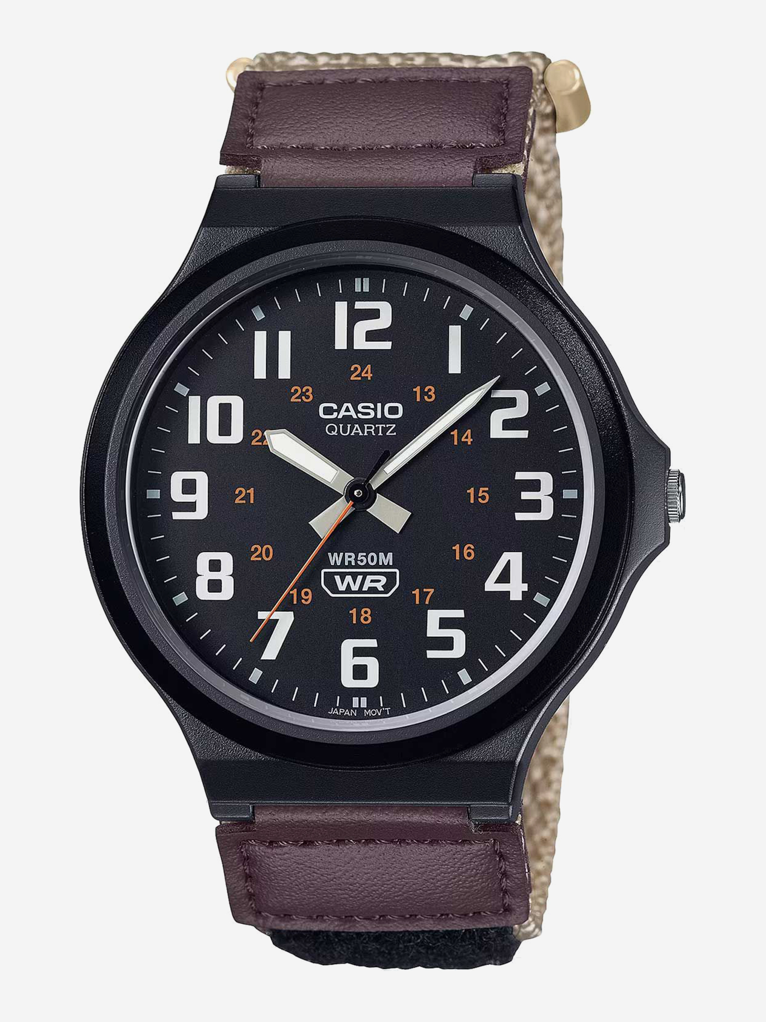Изображение товара Наручные часы CASIO MW-240B-5B, Коричневый, бежевый, Черный