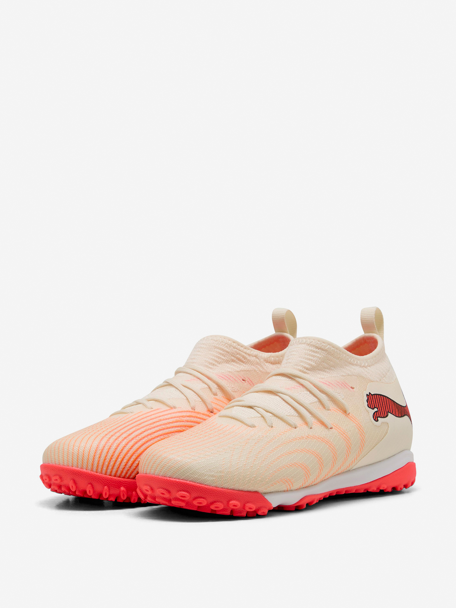 Бутсы для мальчиков PUMA Future 9 Match Tt + Mid, Бежевый 2