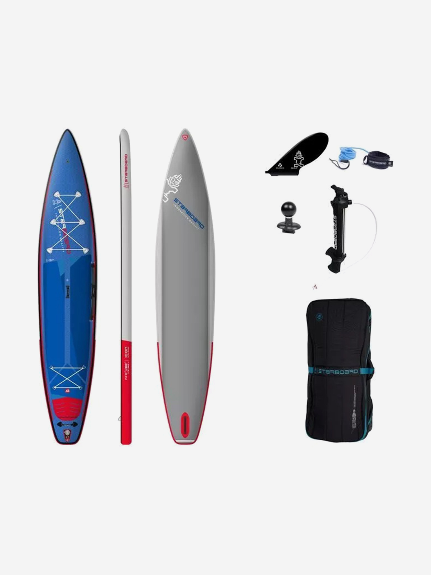 

Доска SUP надувная Starboard Icon Deluxe Sc 14'0" х 32" х 4.75" S23, Мультицвет