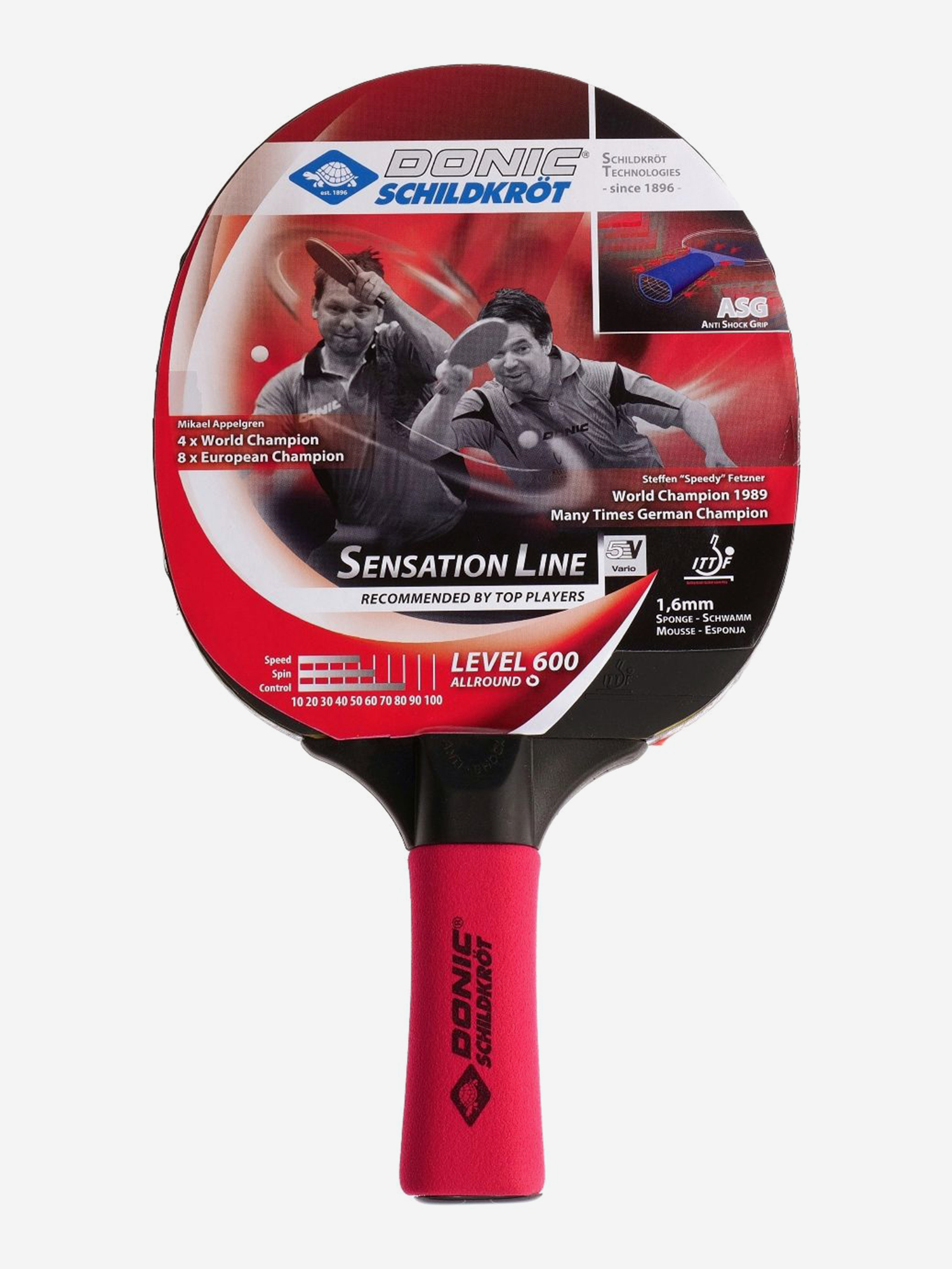 

Ракетка DONIC SENSATION 600, Красный