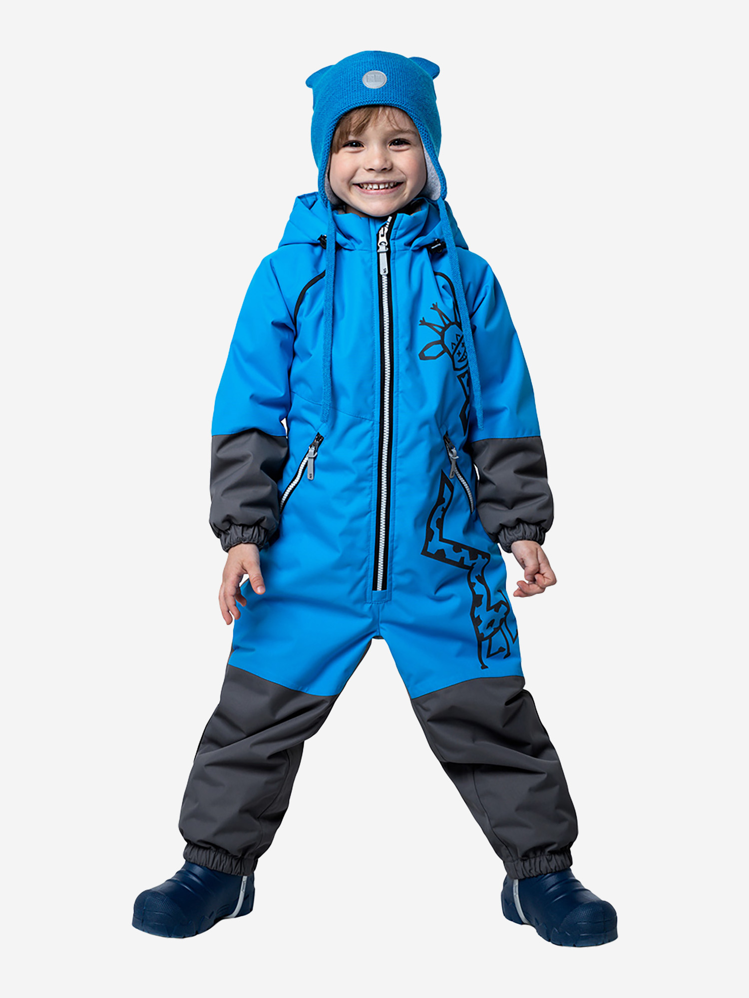 

Комбинезон демисезонный для мальчика NIKASTYLE, Голубой