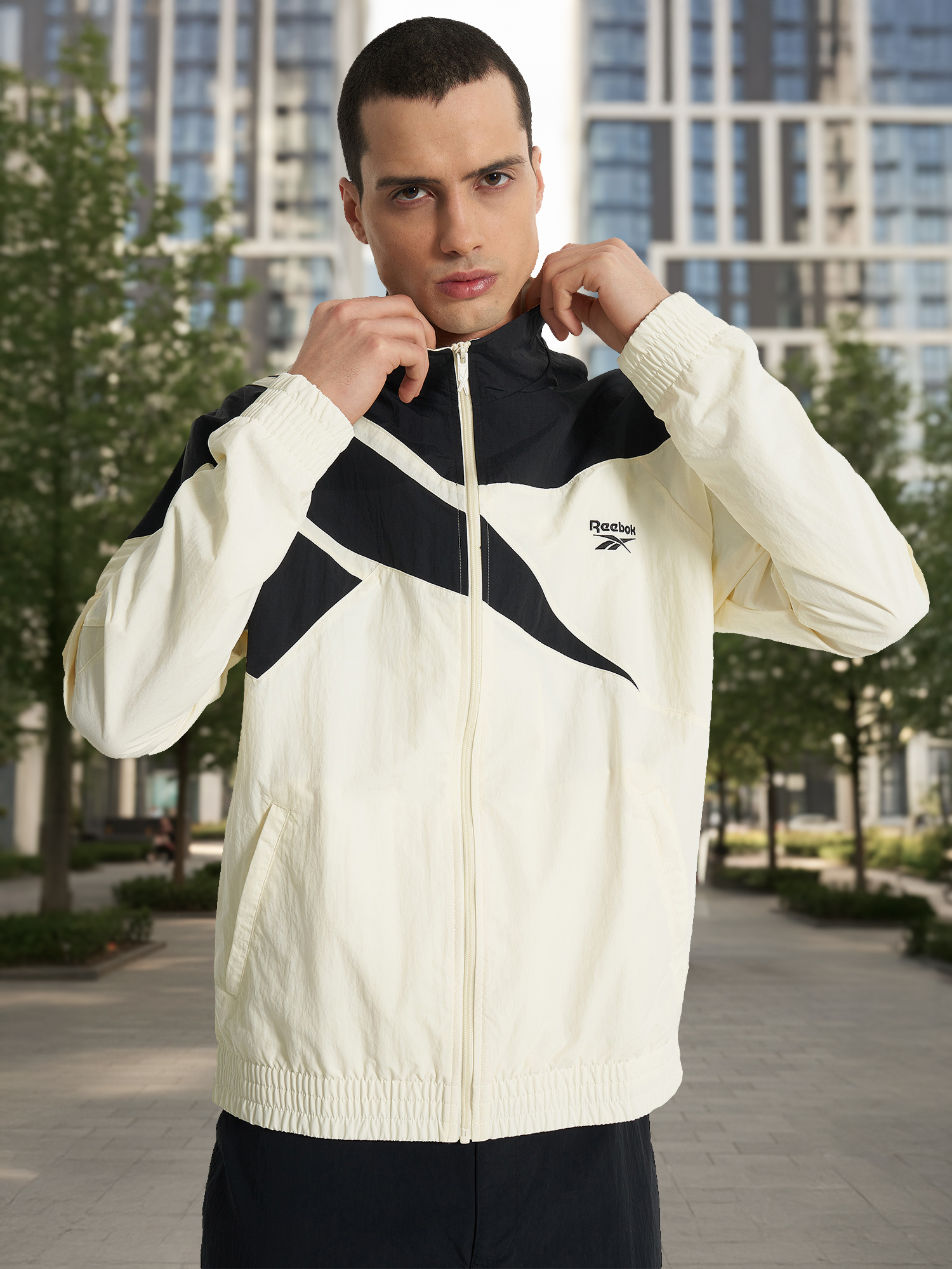 Ветровка мужская Reebok, белый, арт. 20813