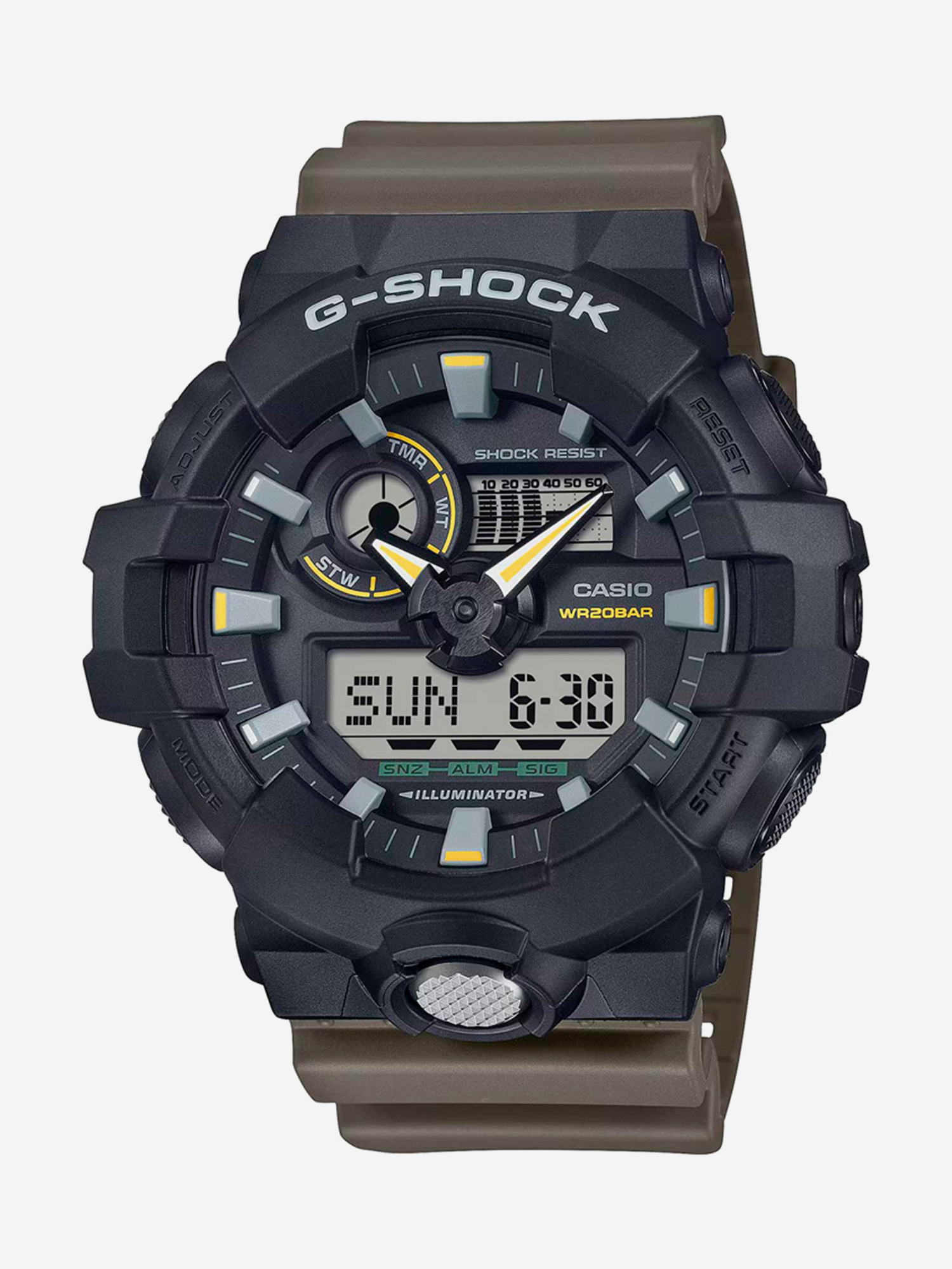 

Спортивные часы CASIO GA-710TU-1A3, Коричневый