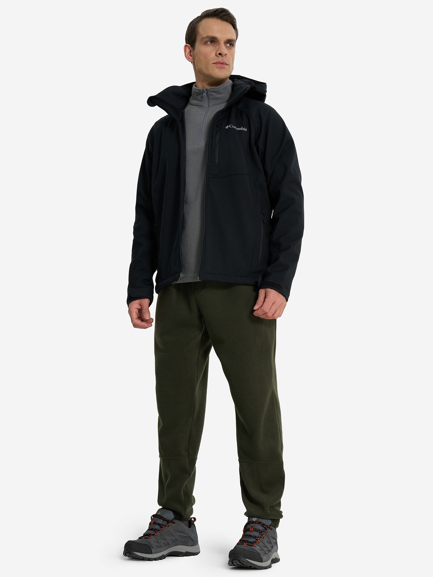 фото Куртка софтшелл мужская columbia cascade ridge iii softshell, черный
