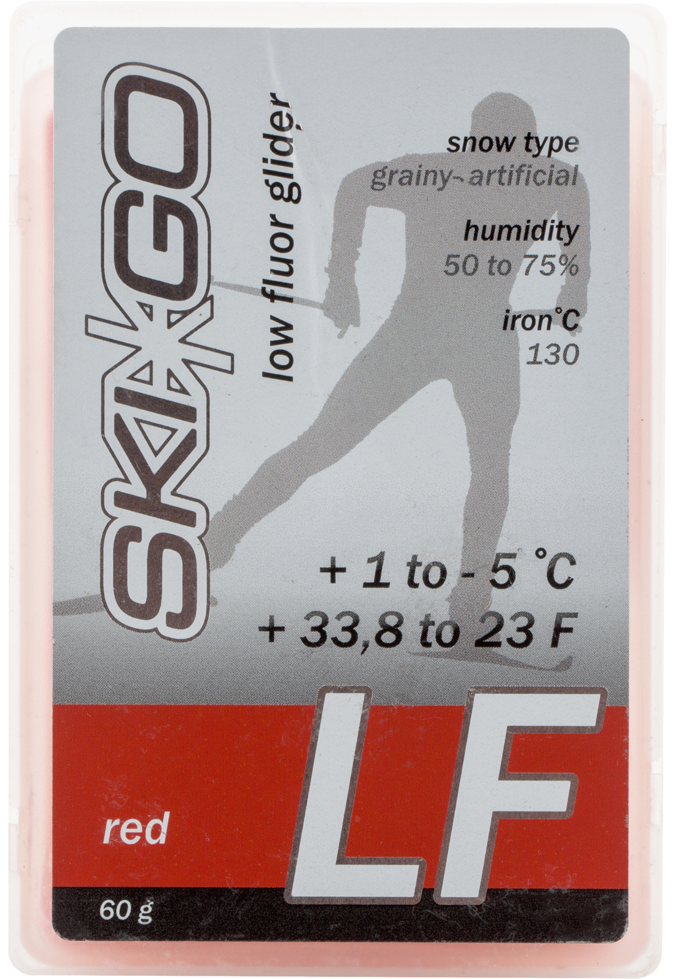 

Мазь скольжения Ski Go LF, +1°C/-5°C, Красный