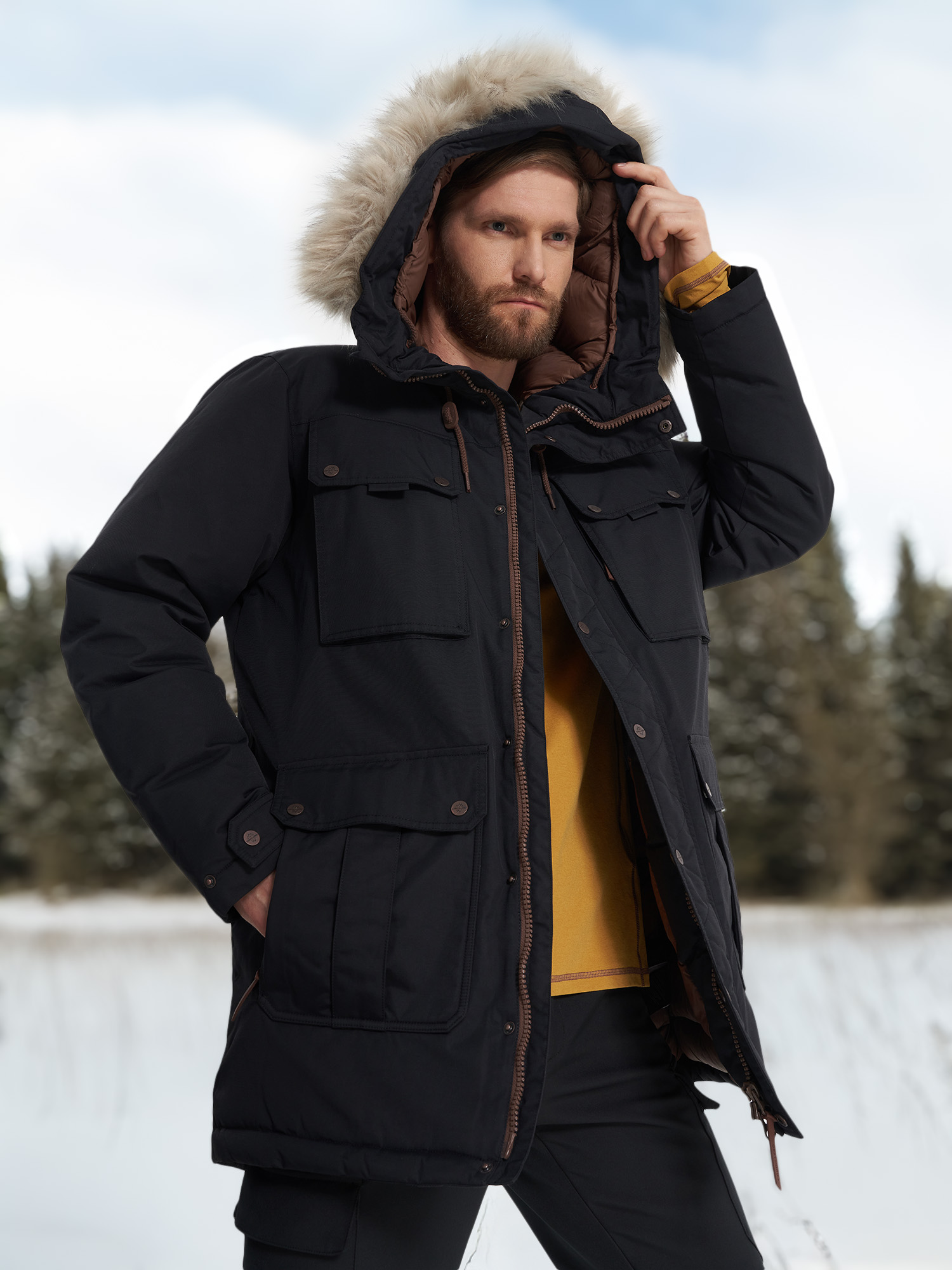 Пуховик мужской Cordillero, черный, арт. 29254