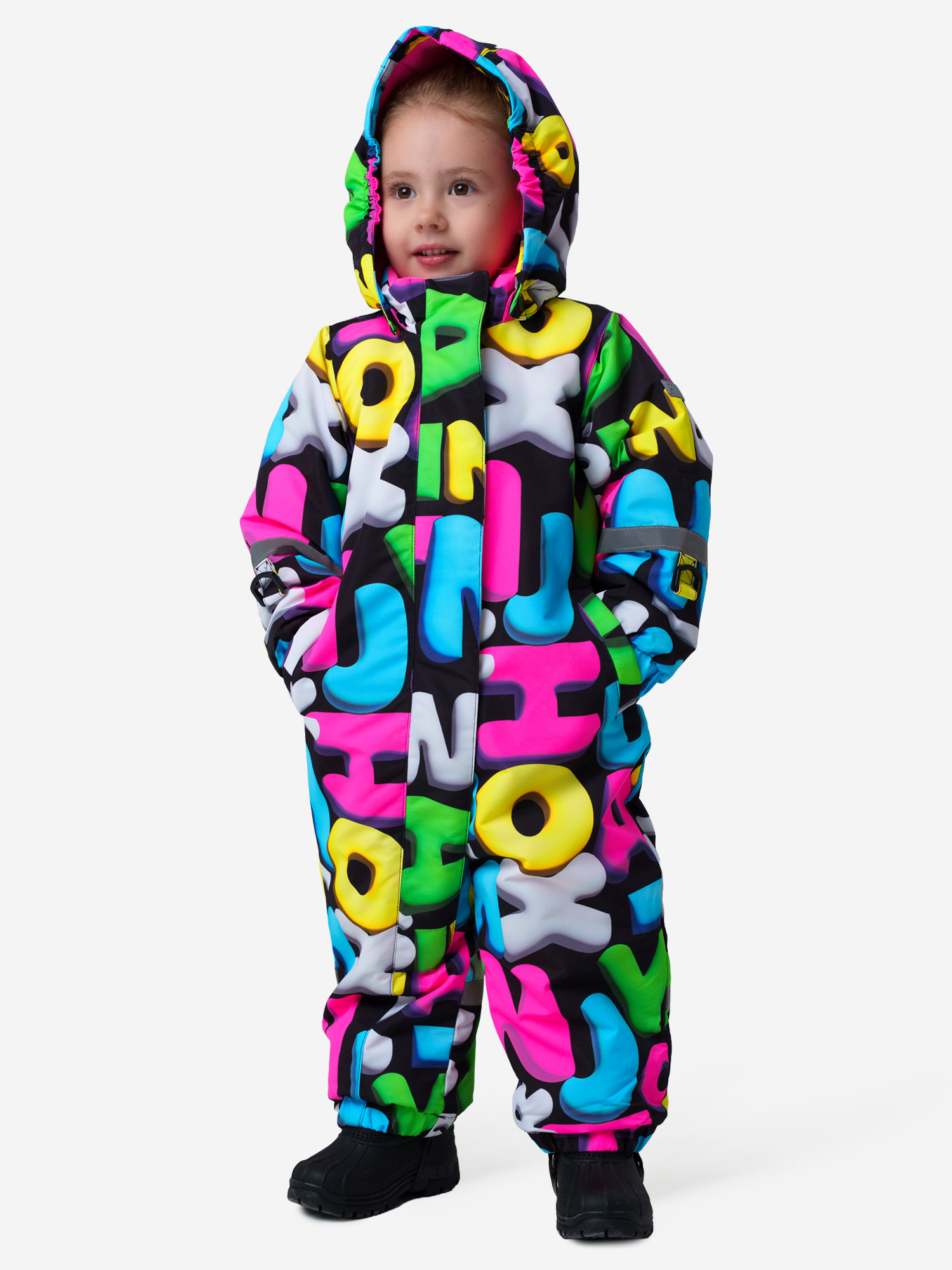 Изображение товара Зимний комбинезон для девочек PlayToday с мембраной утепленный 100% полиэстер