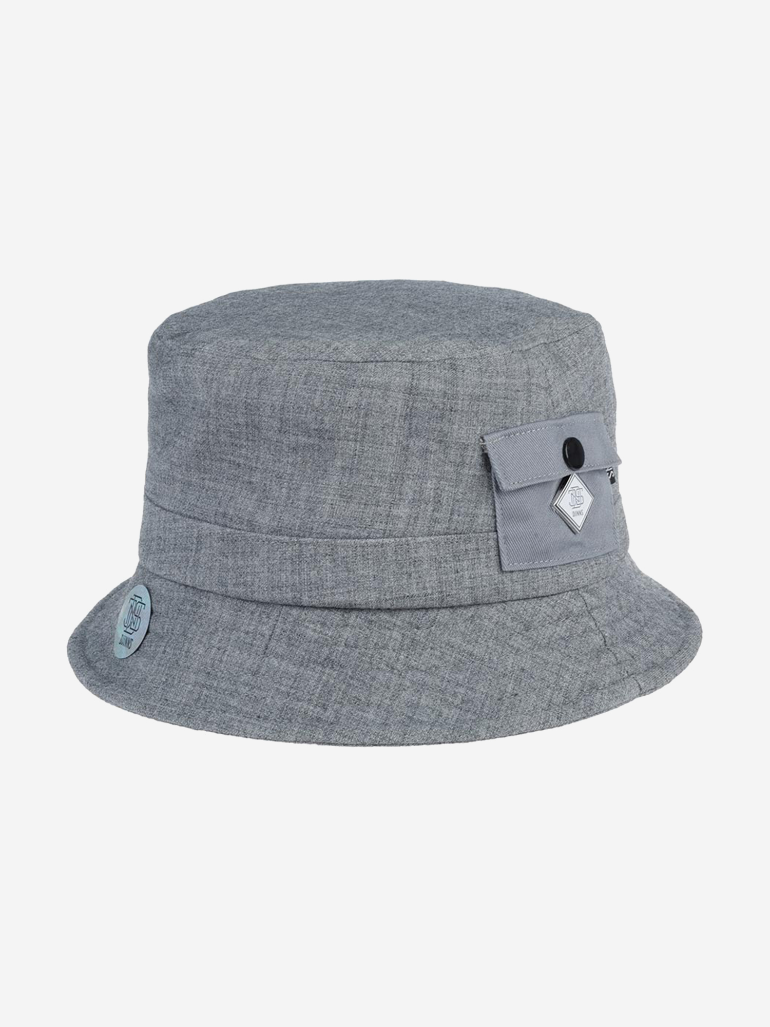 Изображение товара Панама DJINNS Bucket Hat WoolMelange серого цвета для унисекса