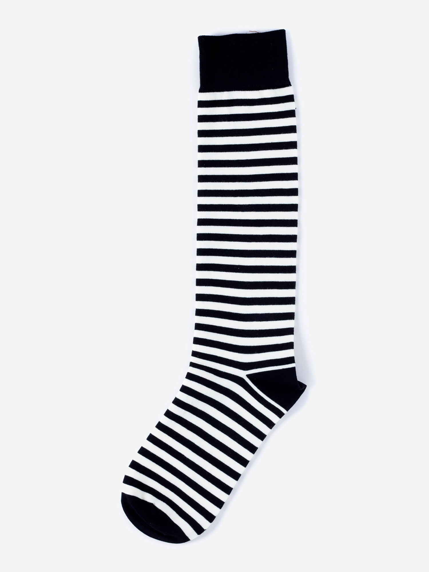 Гольфы в полоску Burning Heels - Stripes - Black/White, Черный дизайнерские носки burning heels horizontal stripes green зеленый