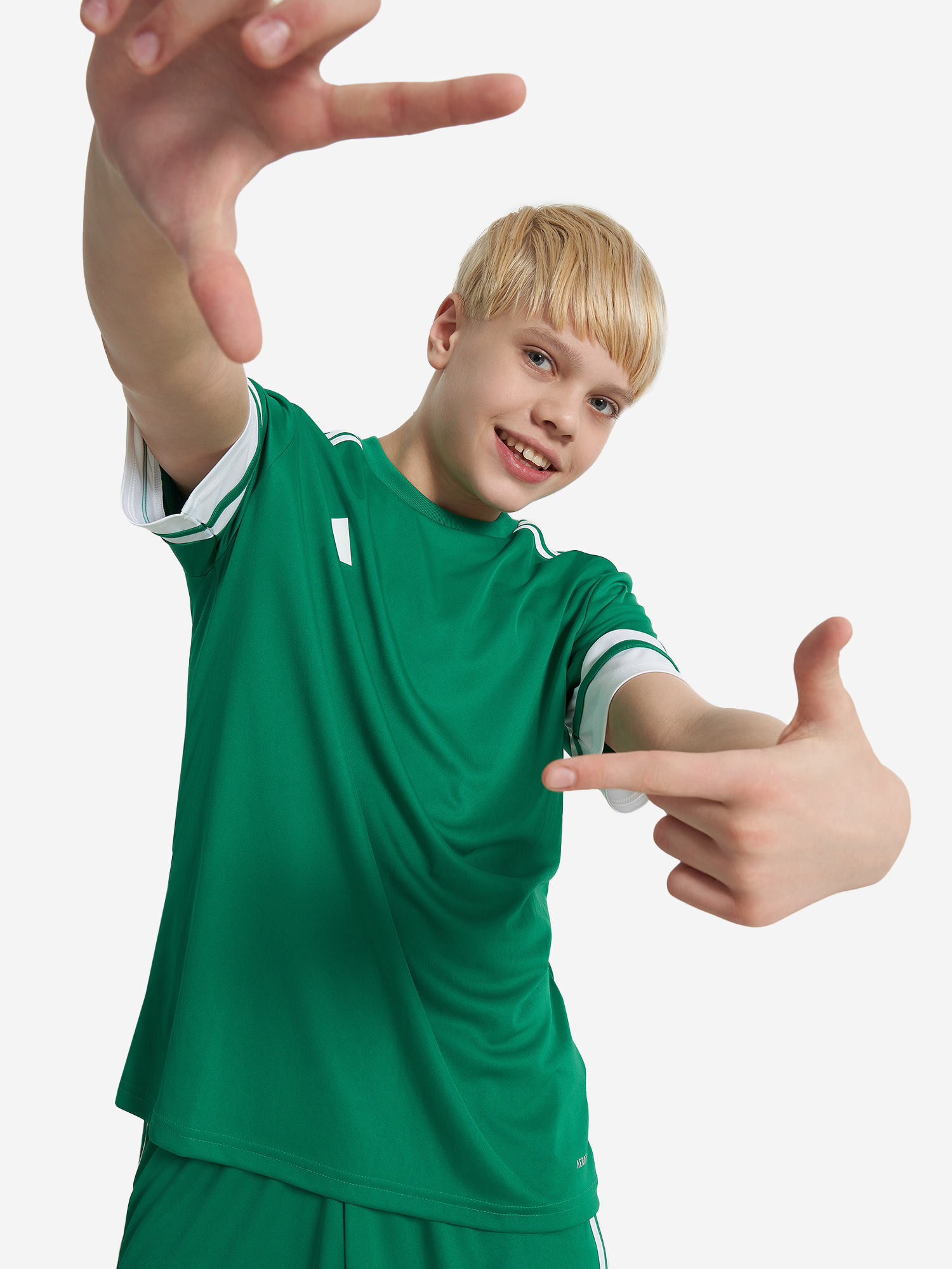 Изображение товара Футболка adidas Squa25 для мальчиков с технологией Aeroready экологичная