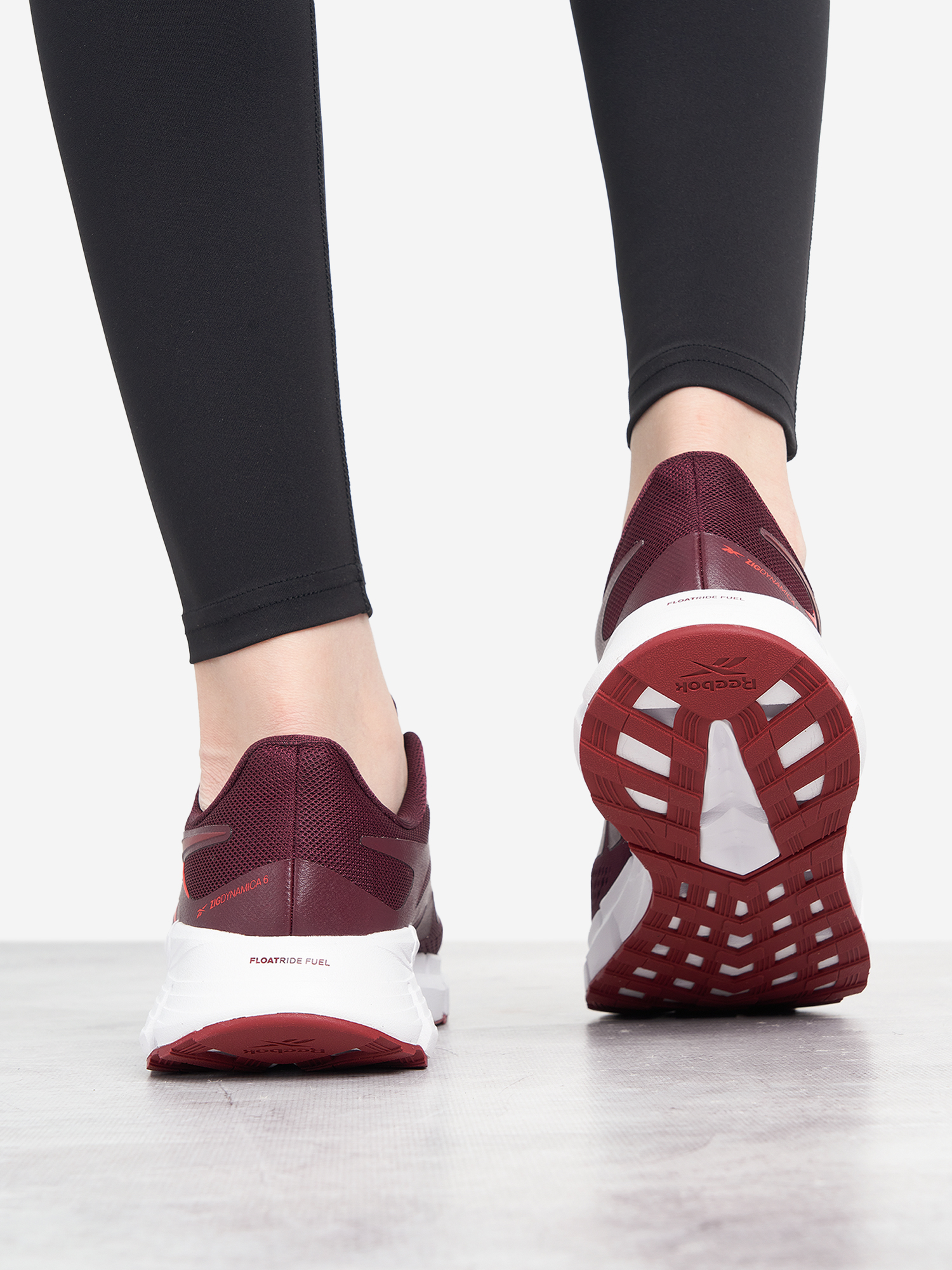 фото Кроссовки женские reebok zig dynamica 6, красный