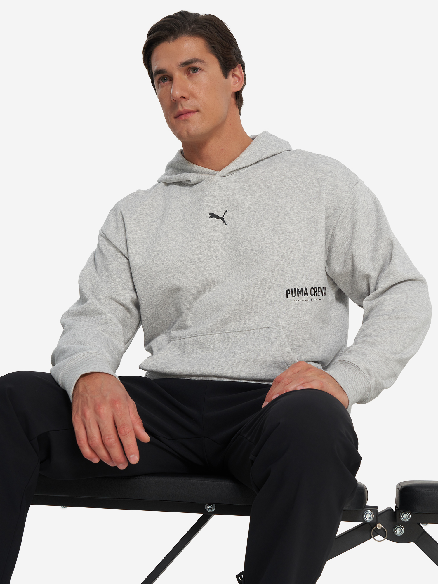 

Худи мужское PUMA Graphic French Terry, Серый