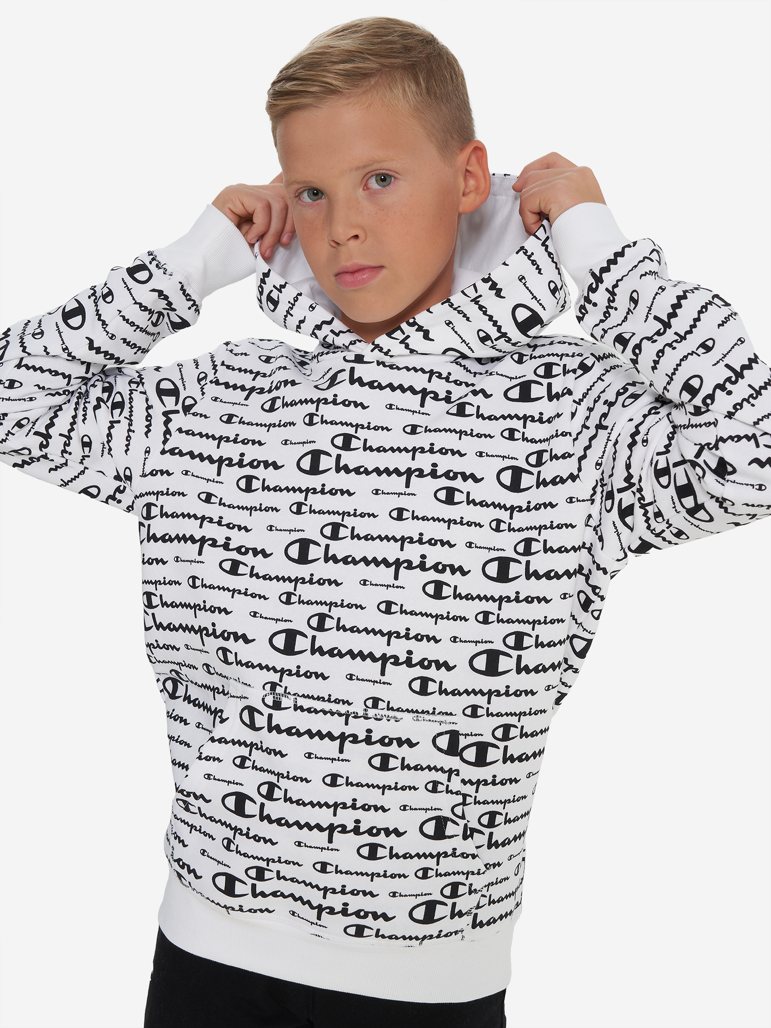Худи для мальчиков Champion, белый, арт. 29601