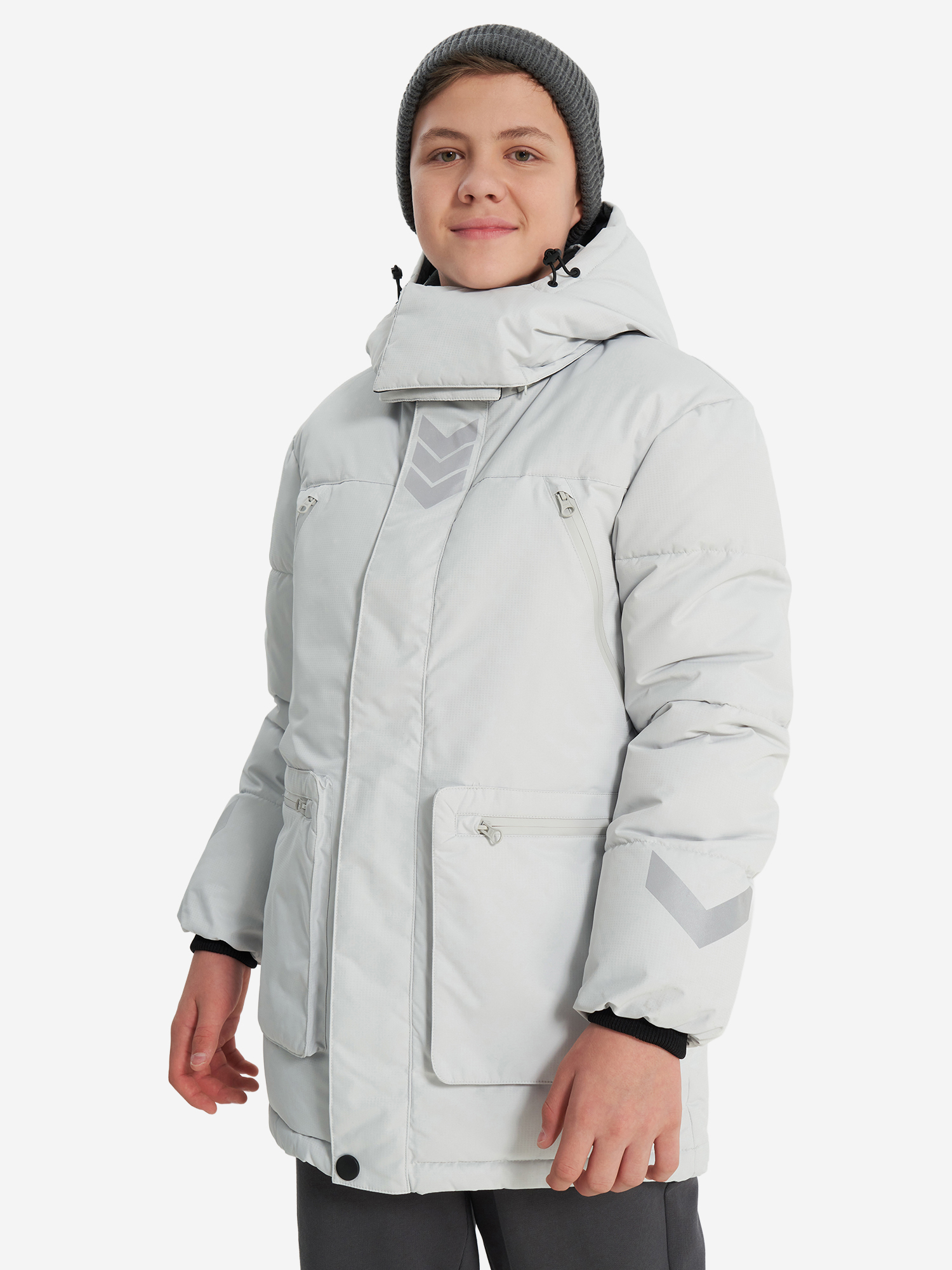 

Пуховик для мальчиков Oldos!, Серый