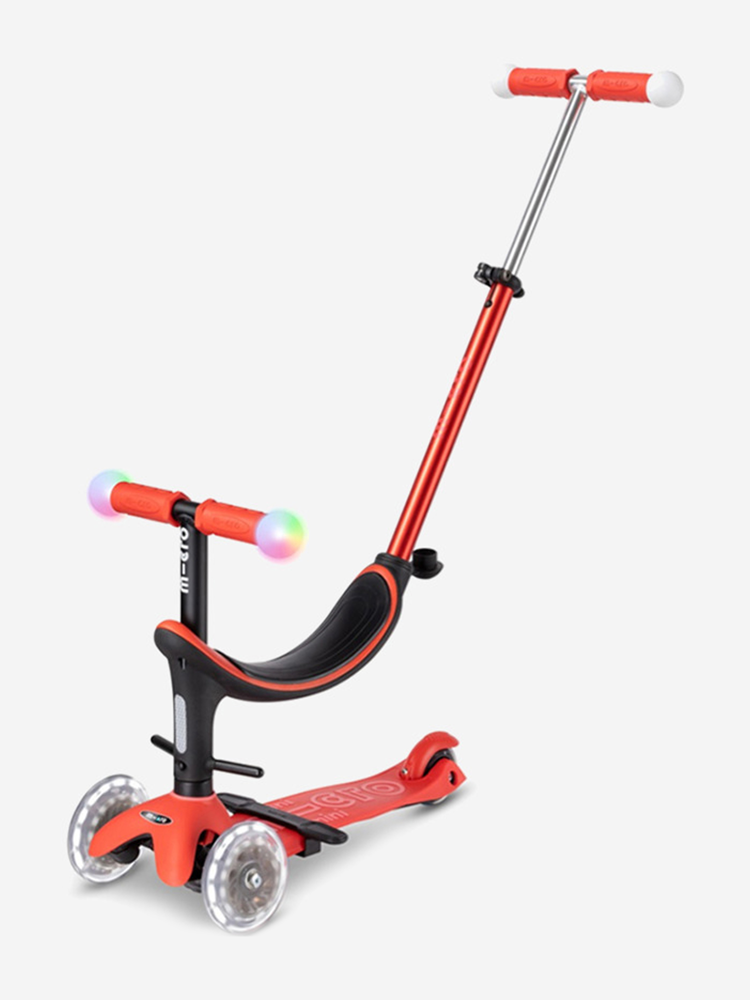 Изображение товара Самокат Micro Mini2Grow Deluxe Magic LED 2025 для взрослых с подсветкой колес