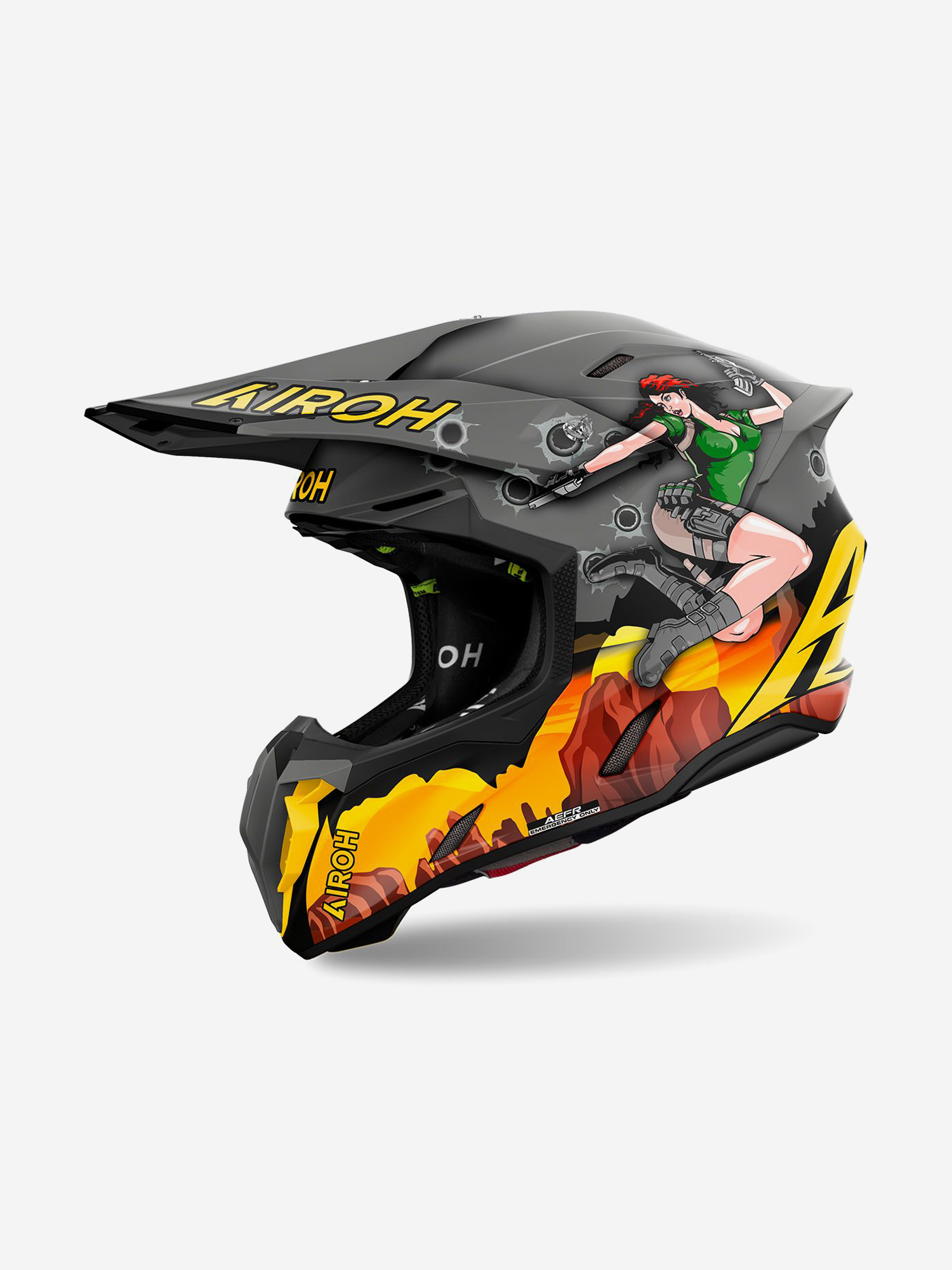 

Мотошлем Кроссовый Airoh TWIST 3 ADVENTURE Matt, Мультицвет