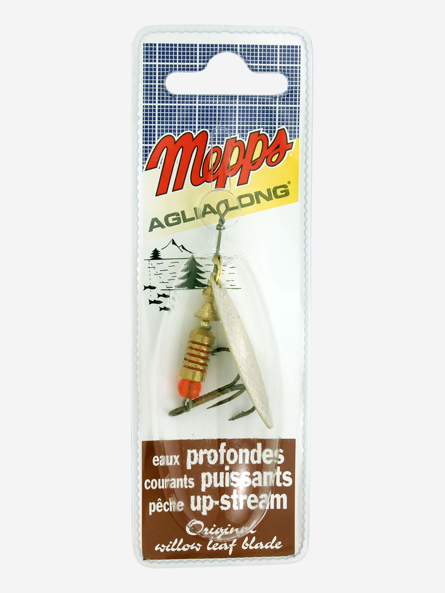 

Блесна вращающаяся MEPPS "Aglia Longue AG" №2 (7 г) блистер, Серебряный
