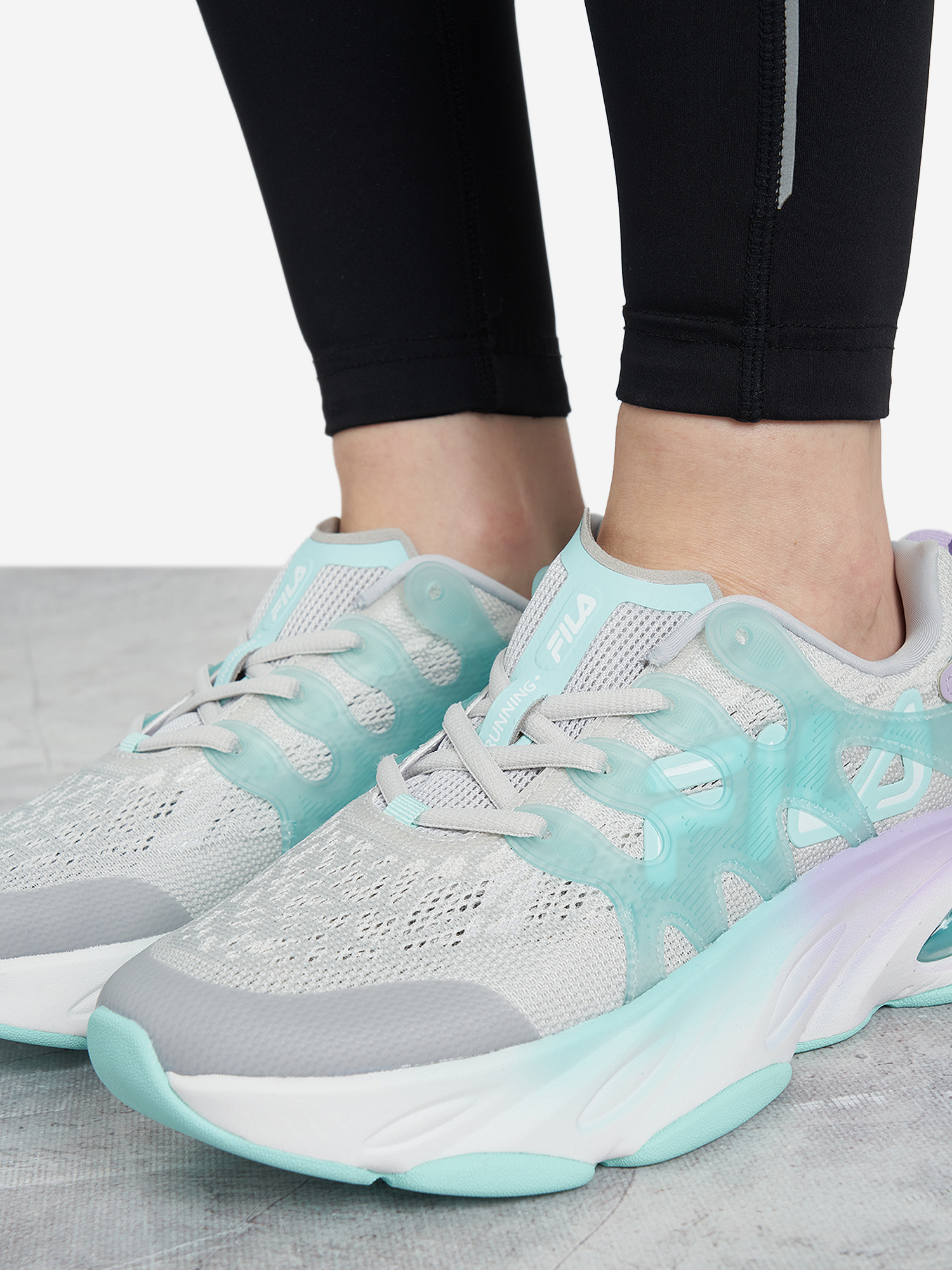 фото Кроссовки женские fila slv runner, белый
